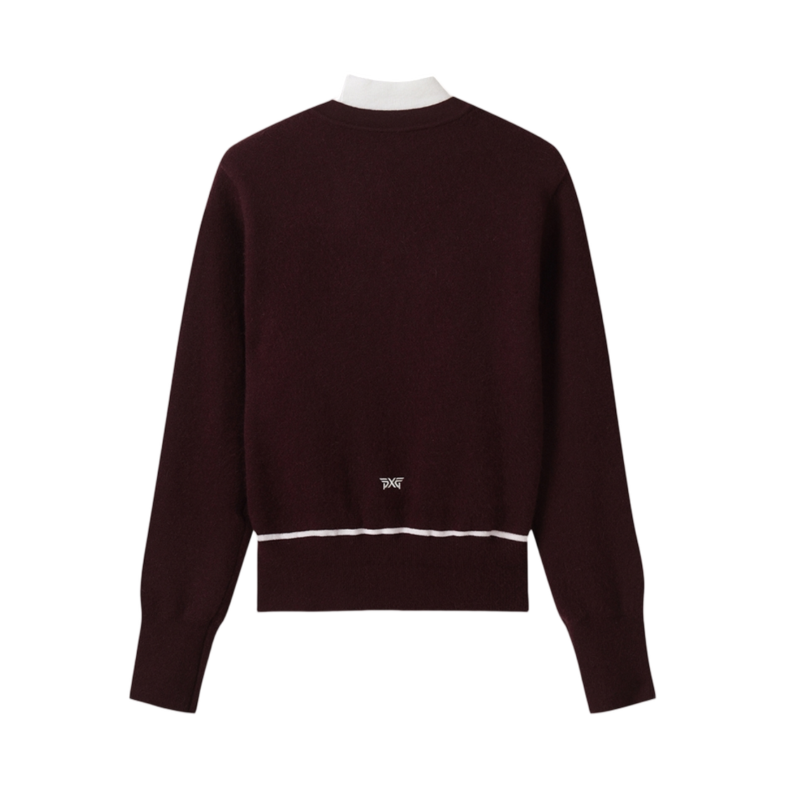 (W) 피엑스지 윈터 윈드프루프 컬러 포인트 스웨터 와인((W) PXG Winter Windproof Color Point Sweater Wine) - 2