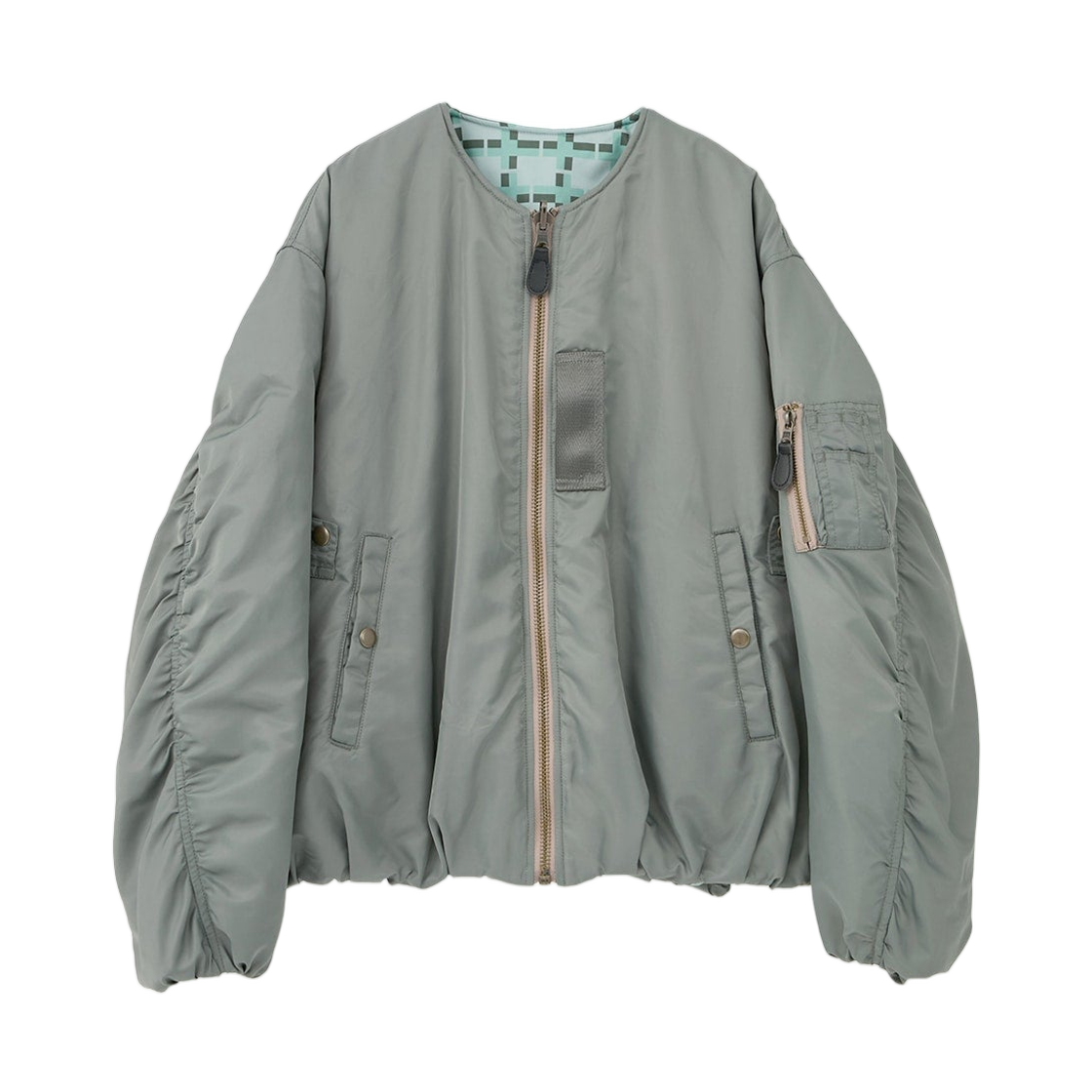 (W) 프라그먼트 x 크라네 리버시블  MA-1 카키((W) Fragment x Clane Reversible MA-1 Khaki)
