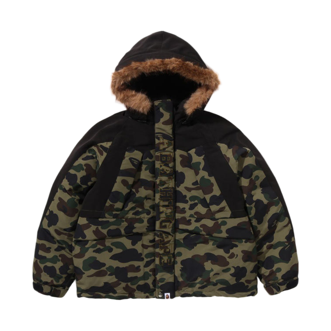 - BAPE 1st Camo Snowboard Down Jacket Green