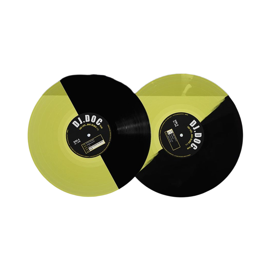 디제이 디오씨 5집 The Life... DOC Blues 5% LP 클리어 옐로우 블랙 (2LP)(DJ DOC 5th Album The Life... DOC Blues 5% LP Clear Yellow Black (2LP)) - 1
