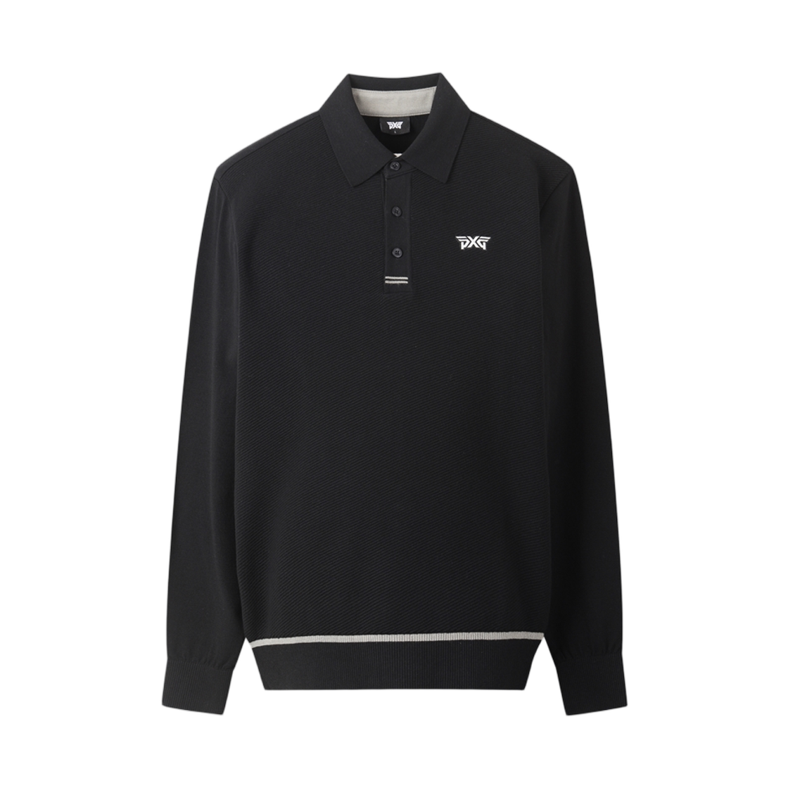 피엑스지 칼라드 스웨터 블랙(PXG Collared Sweater Black)