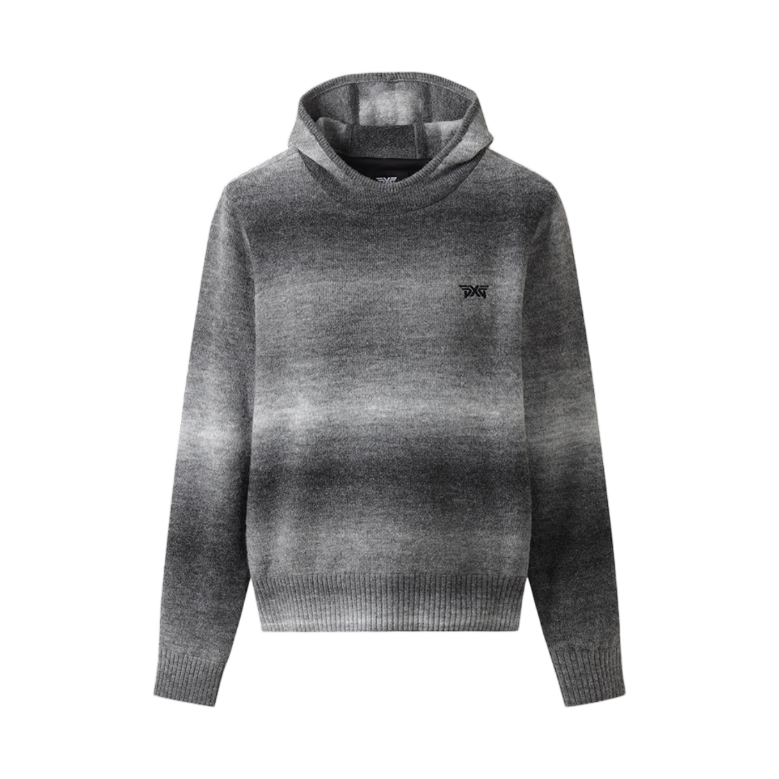 (W) 피엑스지 윈터 윈드프루프 후드 스웨터 블랙((W) PXG Winter Windproof Hoodie Sweater Black)