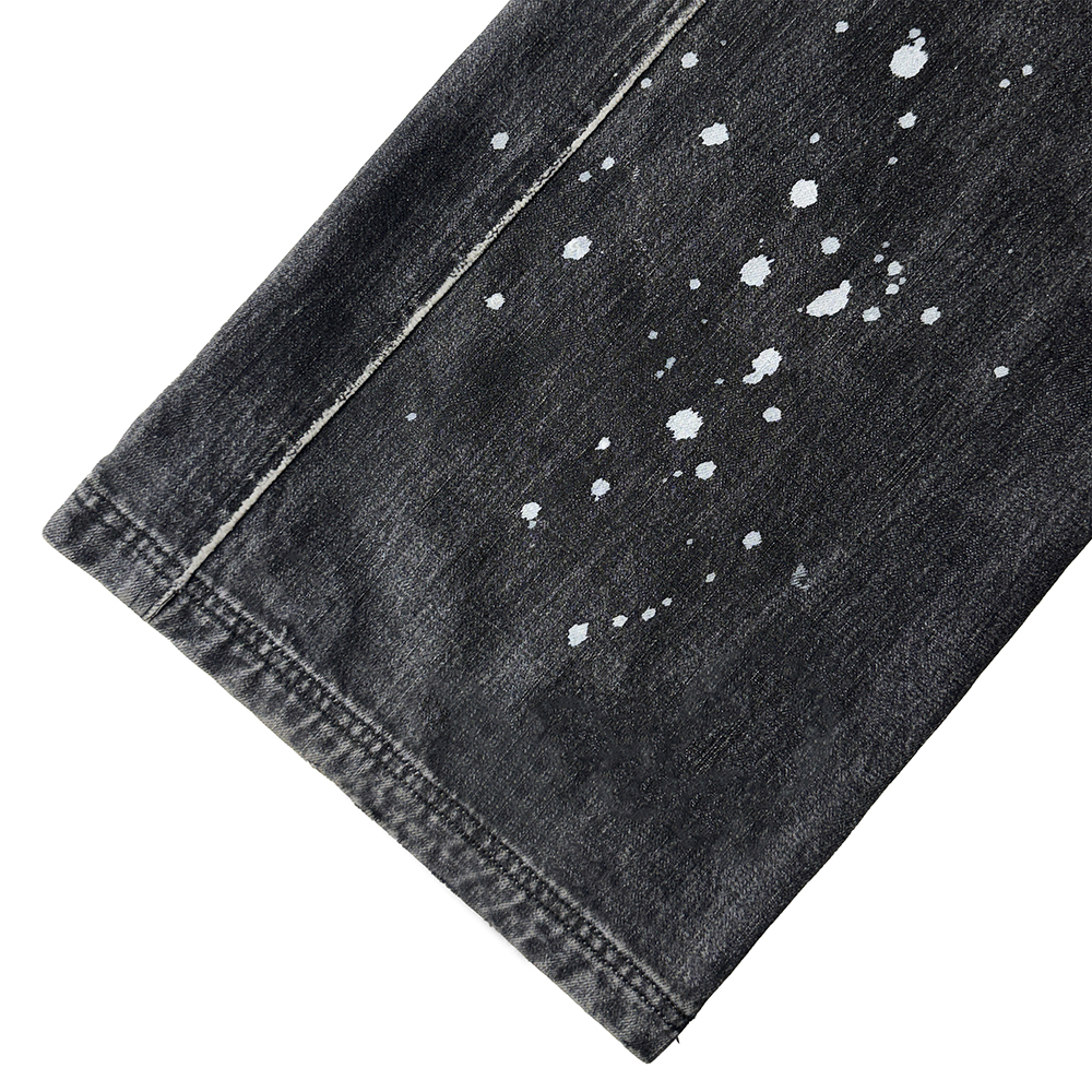 에러앤와이씨 엣치드 디스트레스드 데님 팬츠 블랙(ERROR NYC Etched Distressed Denim Pants Black) - 6
