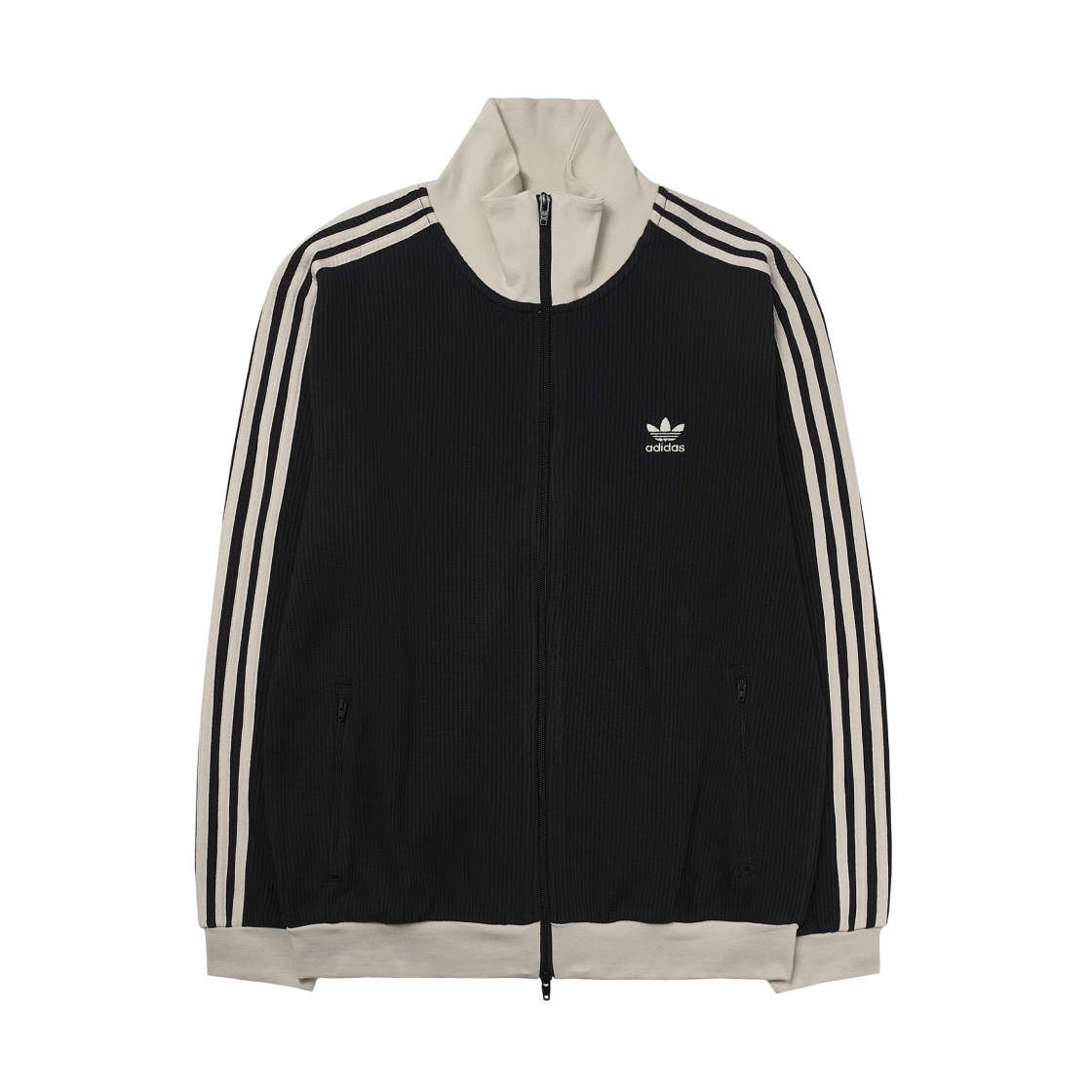 아디다스 와플 베켄바우어 트랙탑 블랙 - KR 사이즈(Adidas Waffle Beckenbauer Track Top Black - KR Sizing)