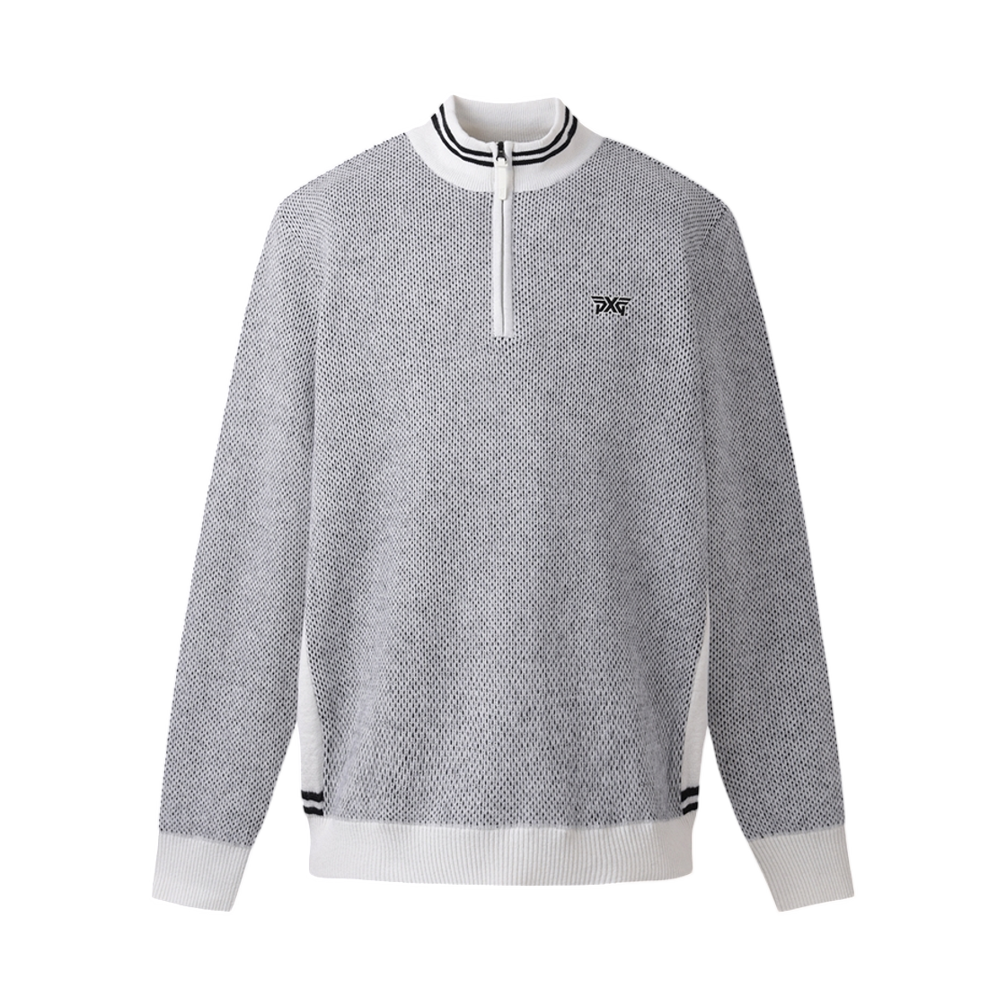 피엑스지 윈터 하프 집업 윈드프루프 스웨터 화이트(PXG Winter Half Zip Up Windproof Sweater White)