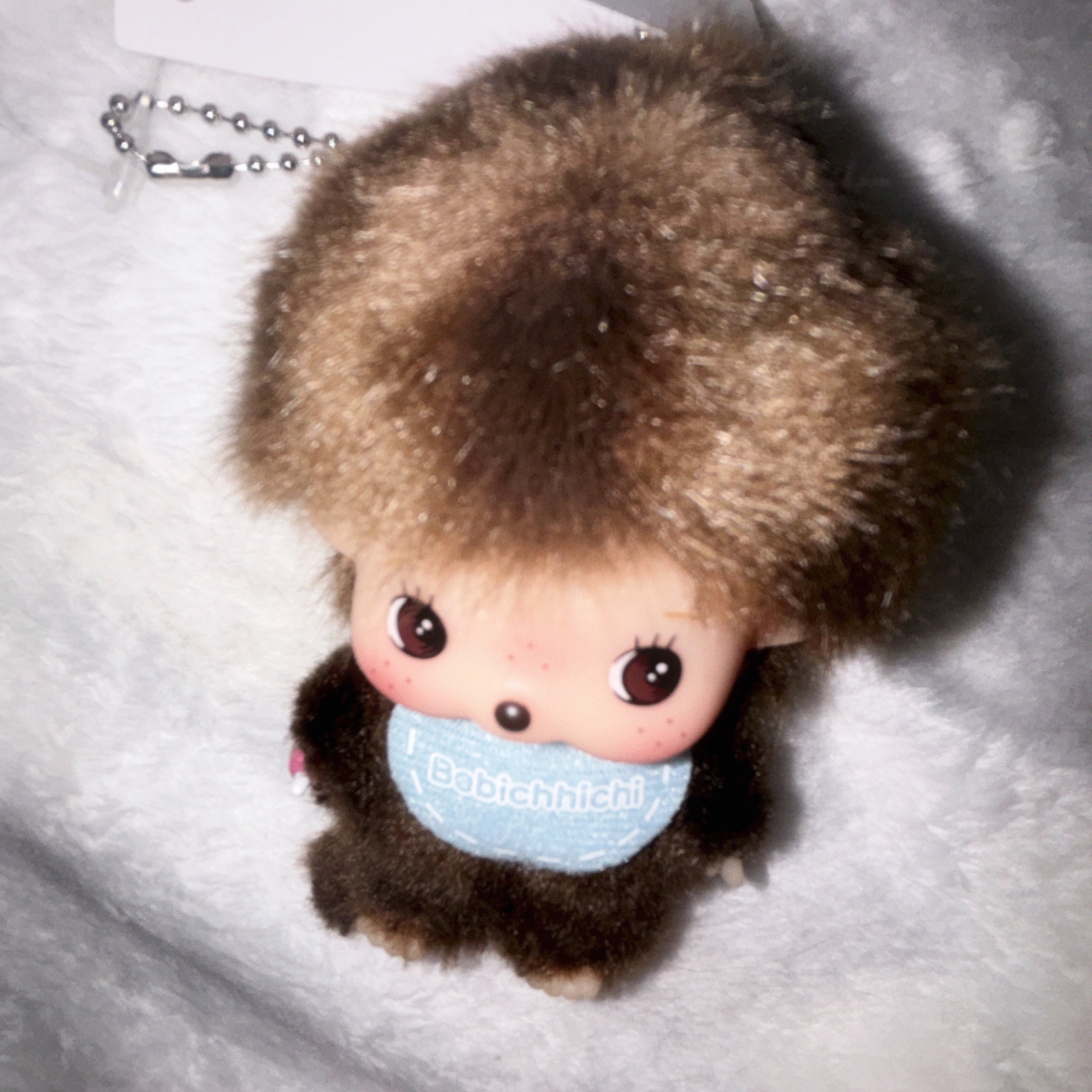 Monchhichi Big Head Bebichhichi SS Keychain Boy 착용 스타일 - 3
