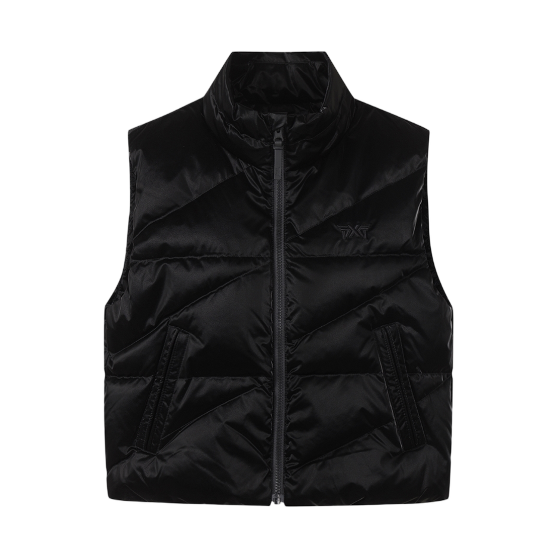 (W) 피엑스지 윈터 퍼퍼 다운 베스트 블랙((W) PXG Winter Puffer Down Vest Black) - 1