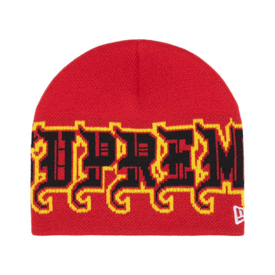 - Supreme New Era Outline Beanie Red - 25FW