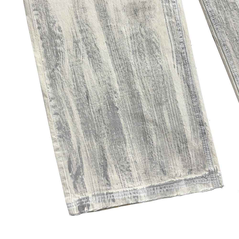에러앤와이씨 엣치드 디스트레스드 데님 팬츠 화이트(ERROR NYC Etched Distressed Denim Pants White) - 6