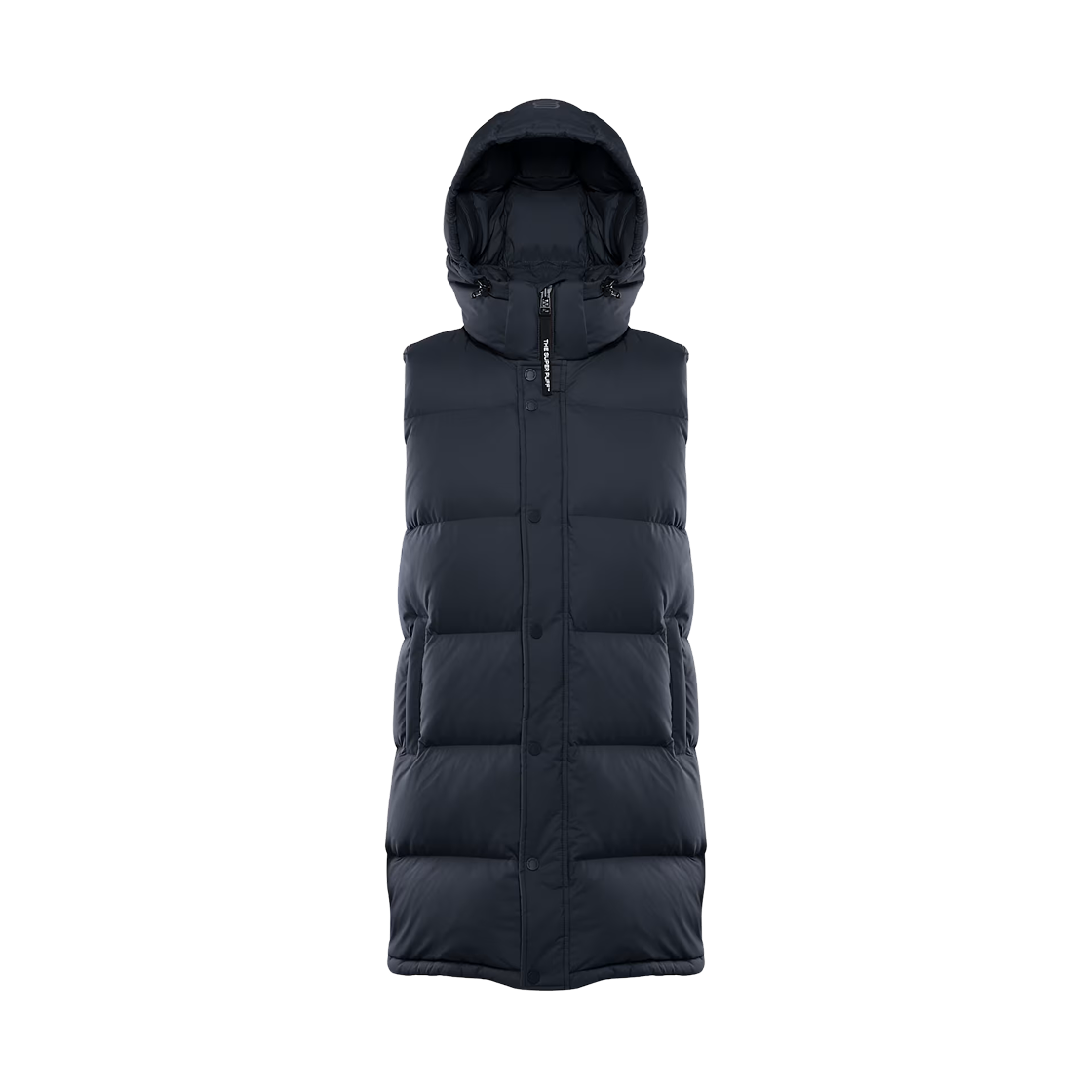 117980 (W) Aritzia The Super Puff Mid Vest Climatte Japanese Ripstop Mid Length Premium Down Puffer Vest Admiral