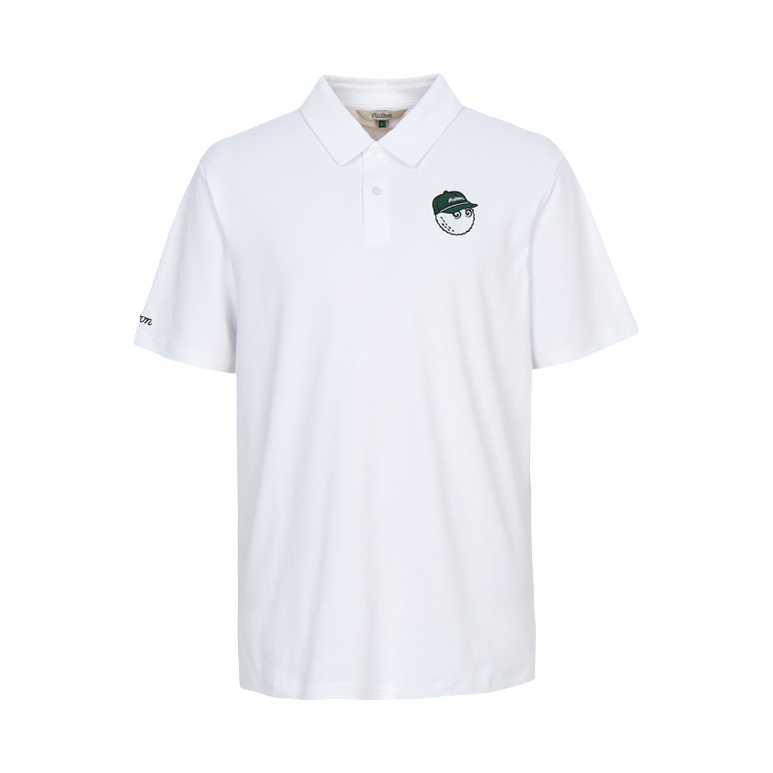 말본골프 숏슬리브 티셔츠 화이트(Malbon Golf Short Sleeve T-Shirt White)