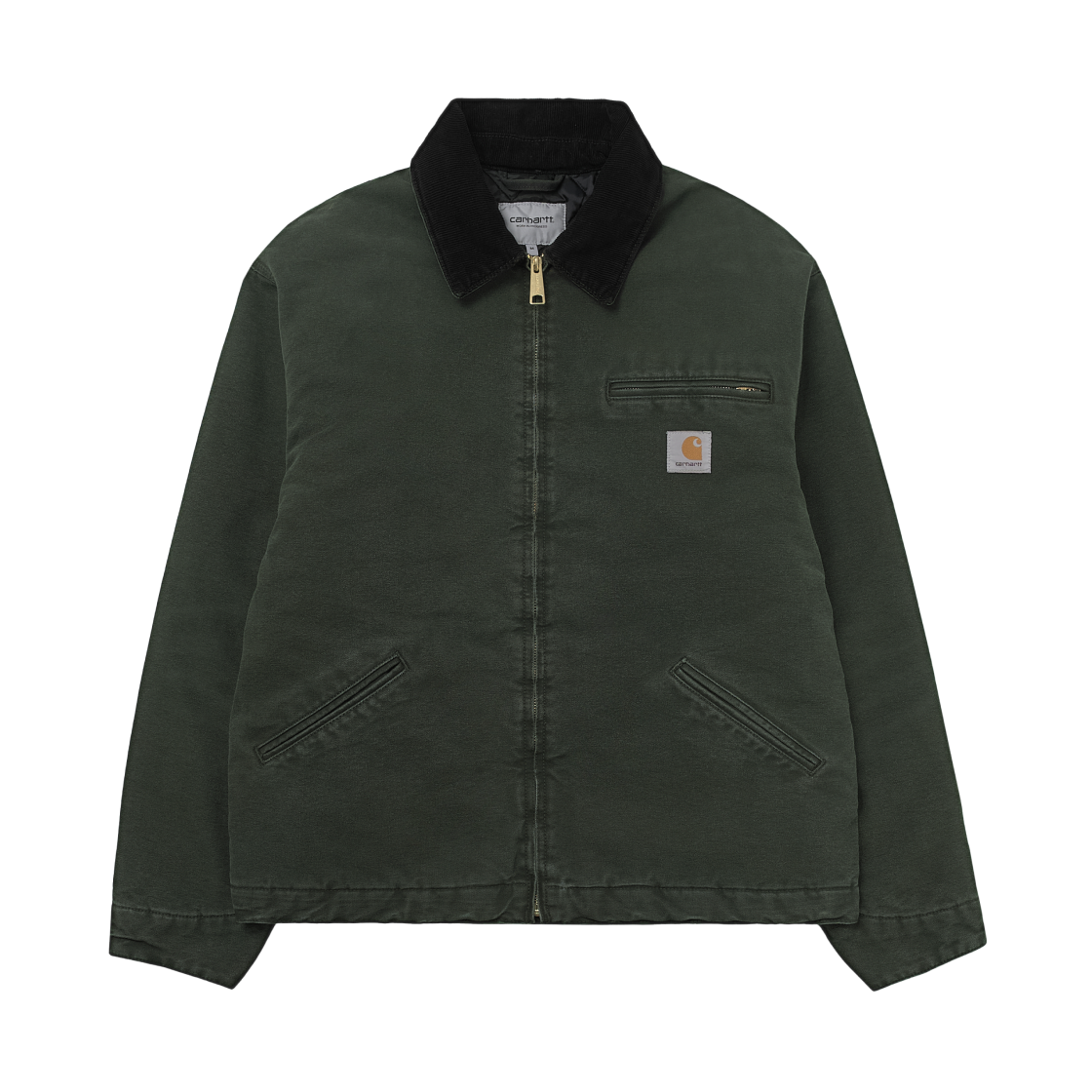 칼하트 WIP OG 디트로이트 자켓 올리브 블랙 스톤 캔버스 - 윈터(Carhartt WIP OG Detroit Jacket Olive Black Stone Canvas - Winter)