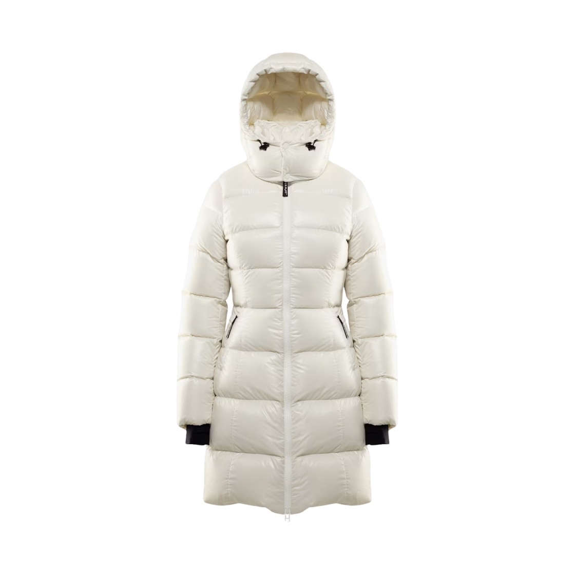 126434 (W) Aritzia The Supersnug Puff Mid Higloss Taffeta Premium Down Hourglass Puffer Jacket Birch