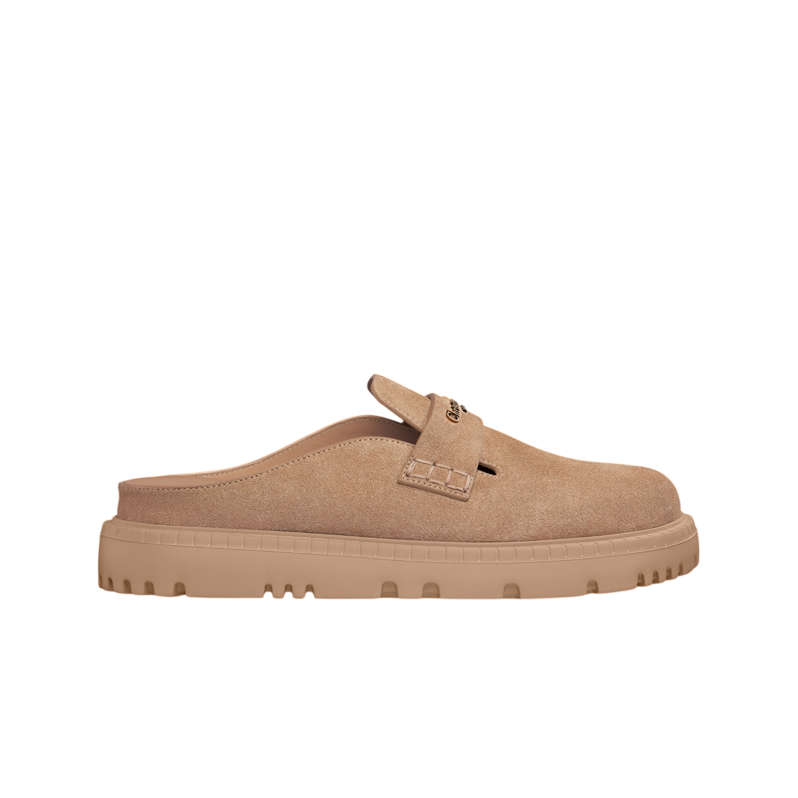 (W) 디올 보이 뮬 로프 스웨이드 카프스킨 베이지((W) Dior Boy Mule Rope Suede Calfskin Beige) - 1