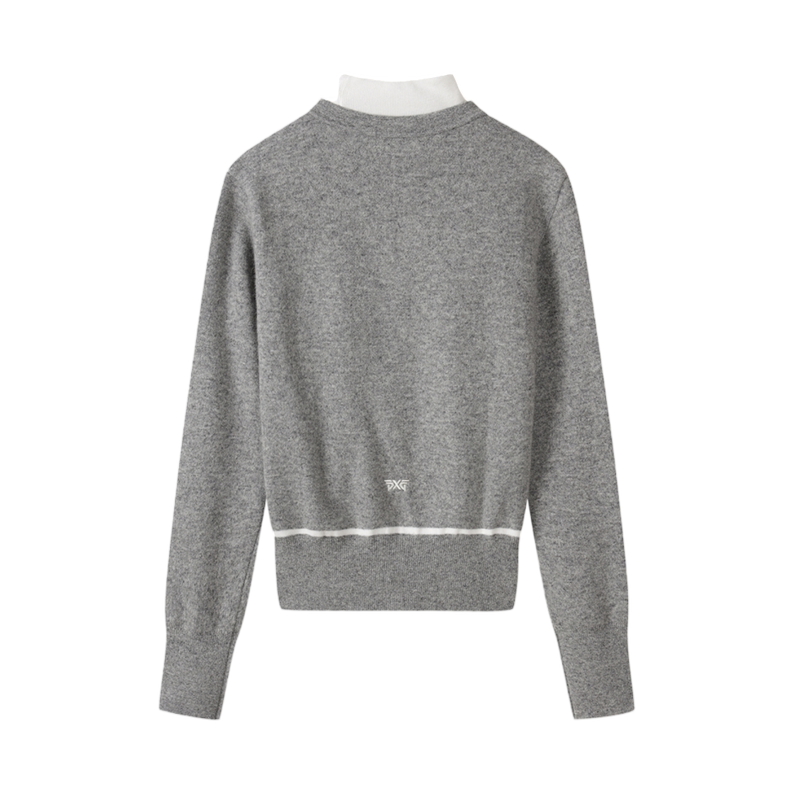 (W) 피엑스지 윈터 윈드프루프 컬러 포인트 스웨터 미디움 그레이((W) PXG Winter Windproof Color Point Sweater Medium Grey) - 2