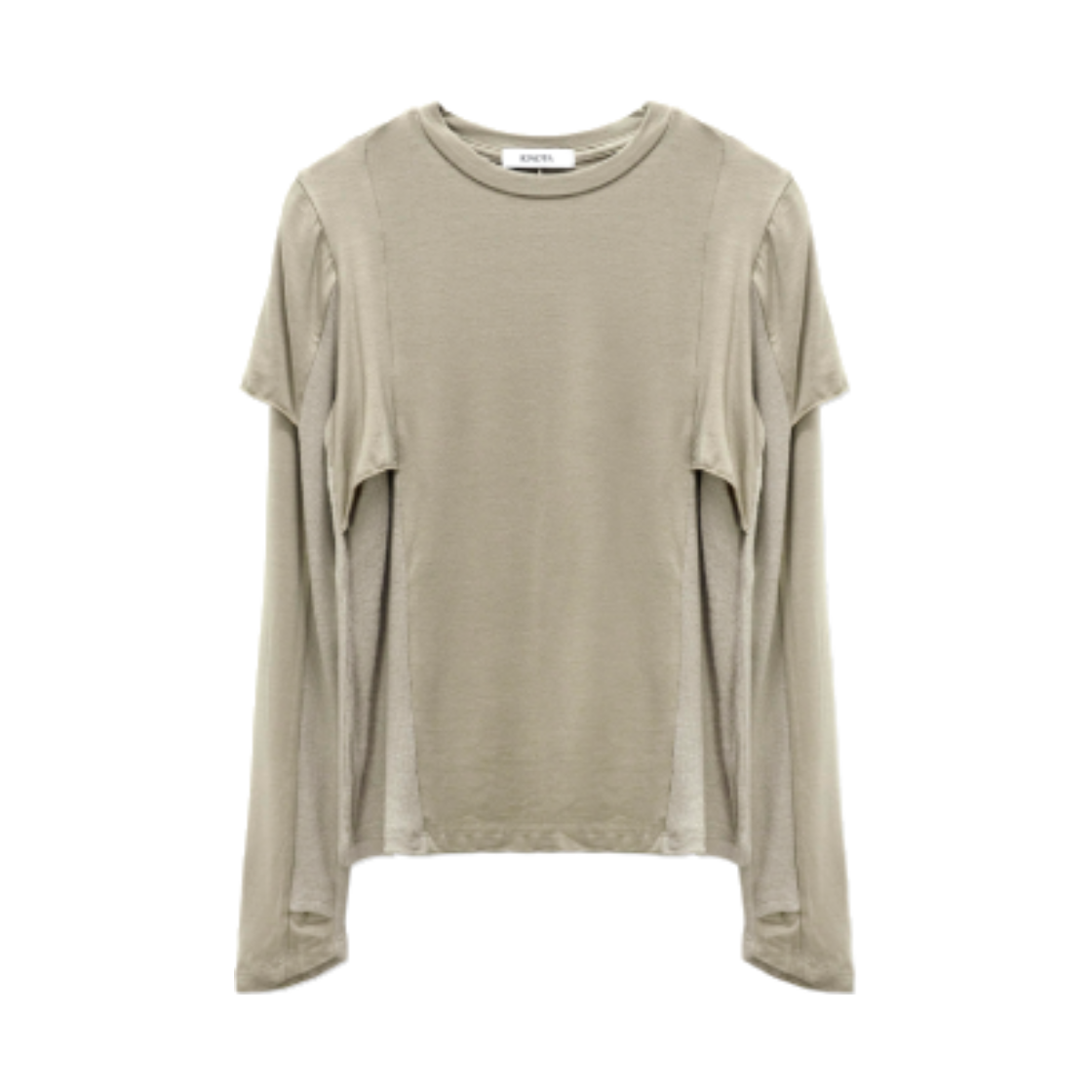 이그노타 코어:13 더블 레이어드 롱슬리브 티셔츠 베이지
