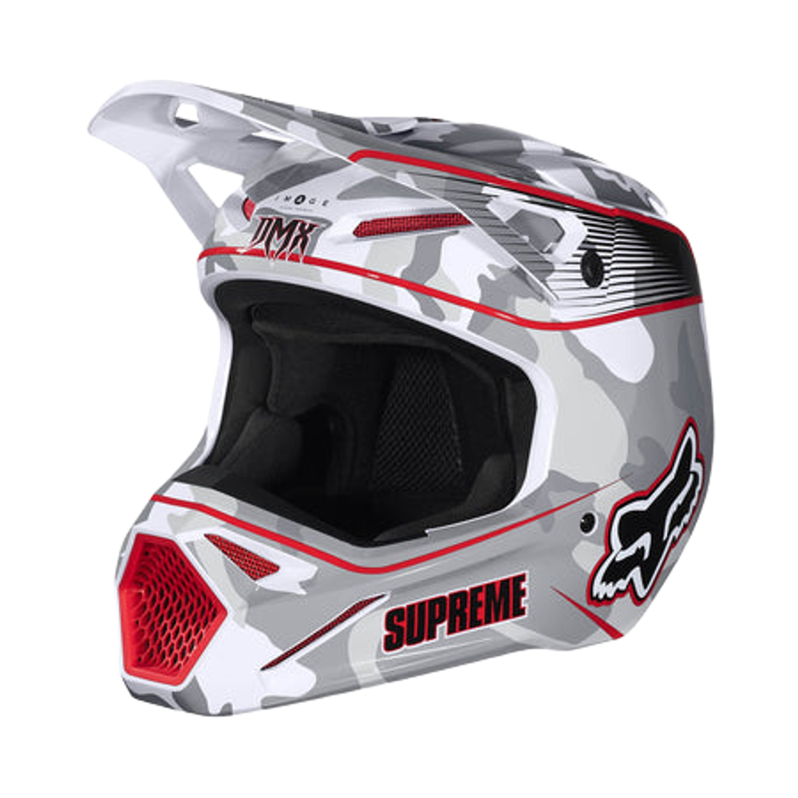 - Supreme x Fox Racing DMX V1 Helmet Snow Camo - 25FW