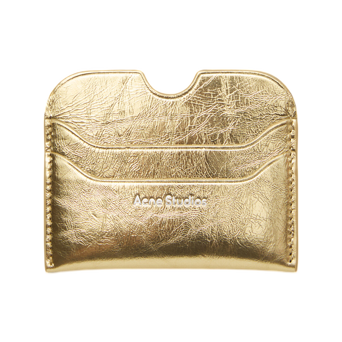 CG0290-290 Acne Studios Leather Card Holder Gold