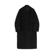 BROWNYARD Balmacaan Coat Black
