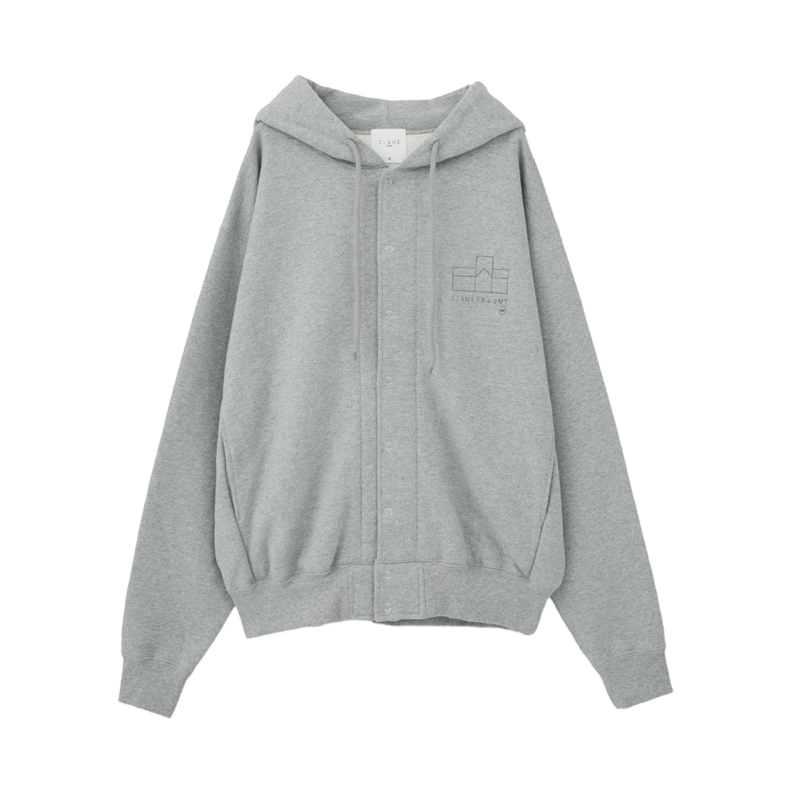 (W) 프라그먼트 x 크라네 후드 그레이((W) Fragment x Clane Hoodie Gray)