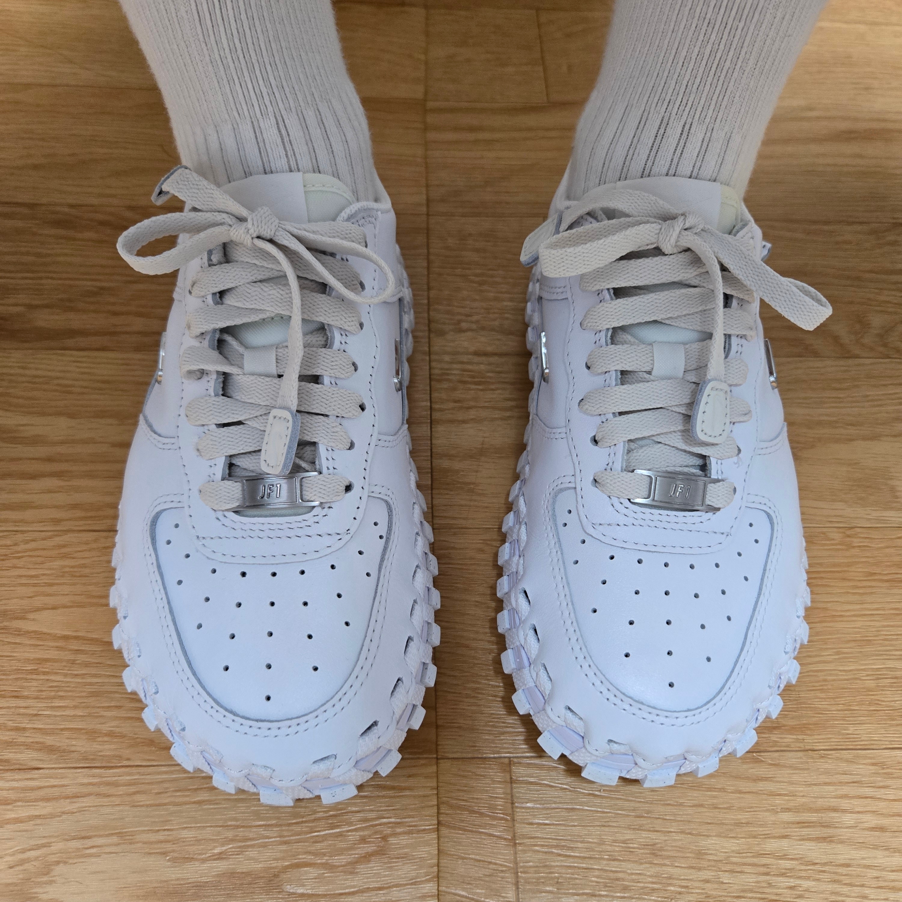 Nike x Jacquemus J Force 1 Low LX SP White 착용 스타일