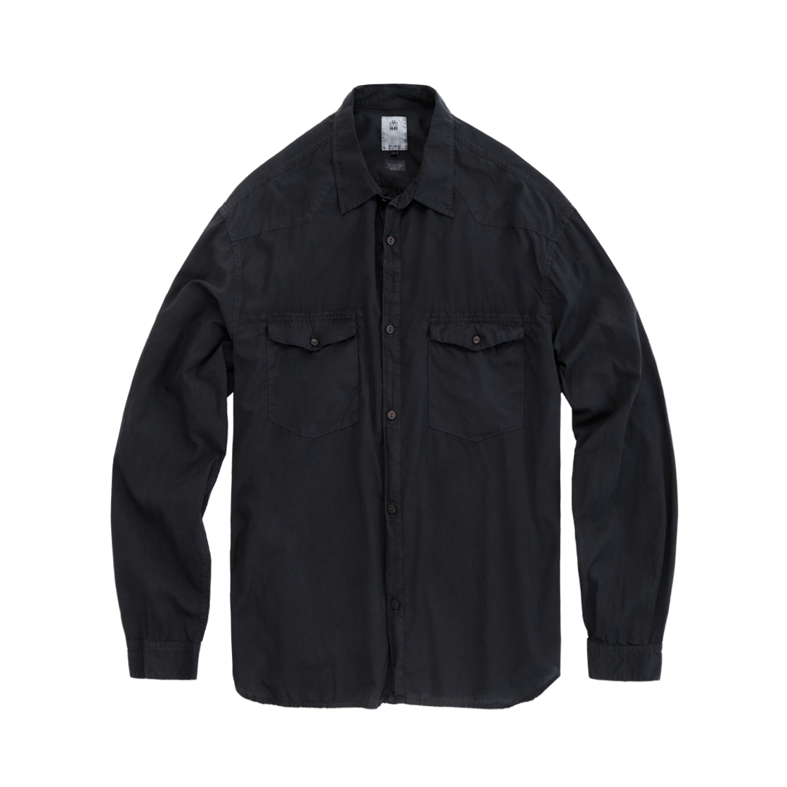 폴리테루 루즈드 텐코 웨스턴 셔츠 다크 퍼플 네이비(Polyteru Loosed Tenco Western Shirts Dark Purple Navy)