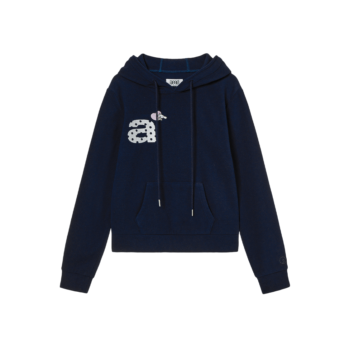 AE45LWHD003NVY AEAE Cinnamoroll Fleece Hoodie Navy