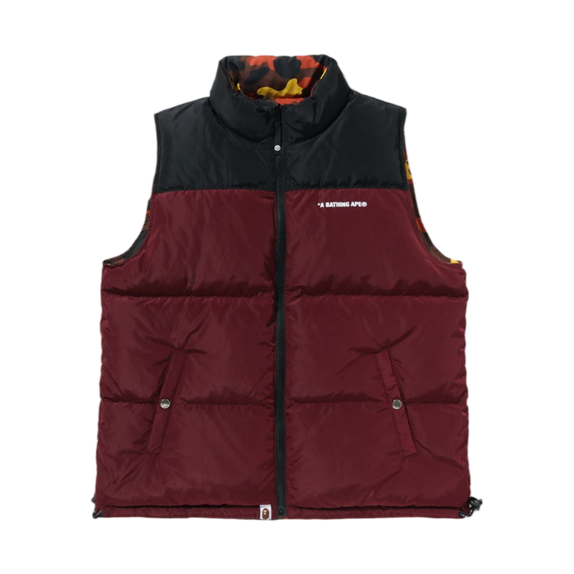 베이프 퍼스트 카모 리버시블 다운 베스트 오렌지(BAPE 1st Camo Reversible Down Vest Orange) - 2