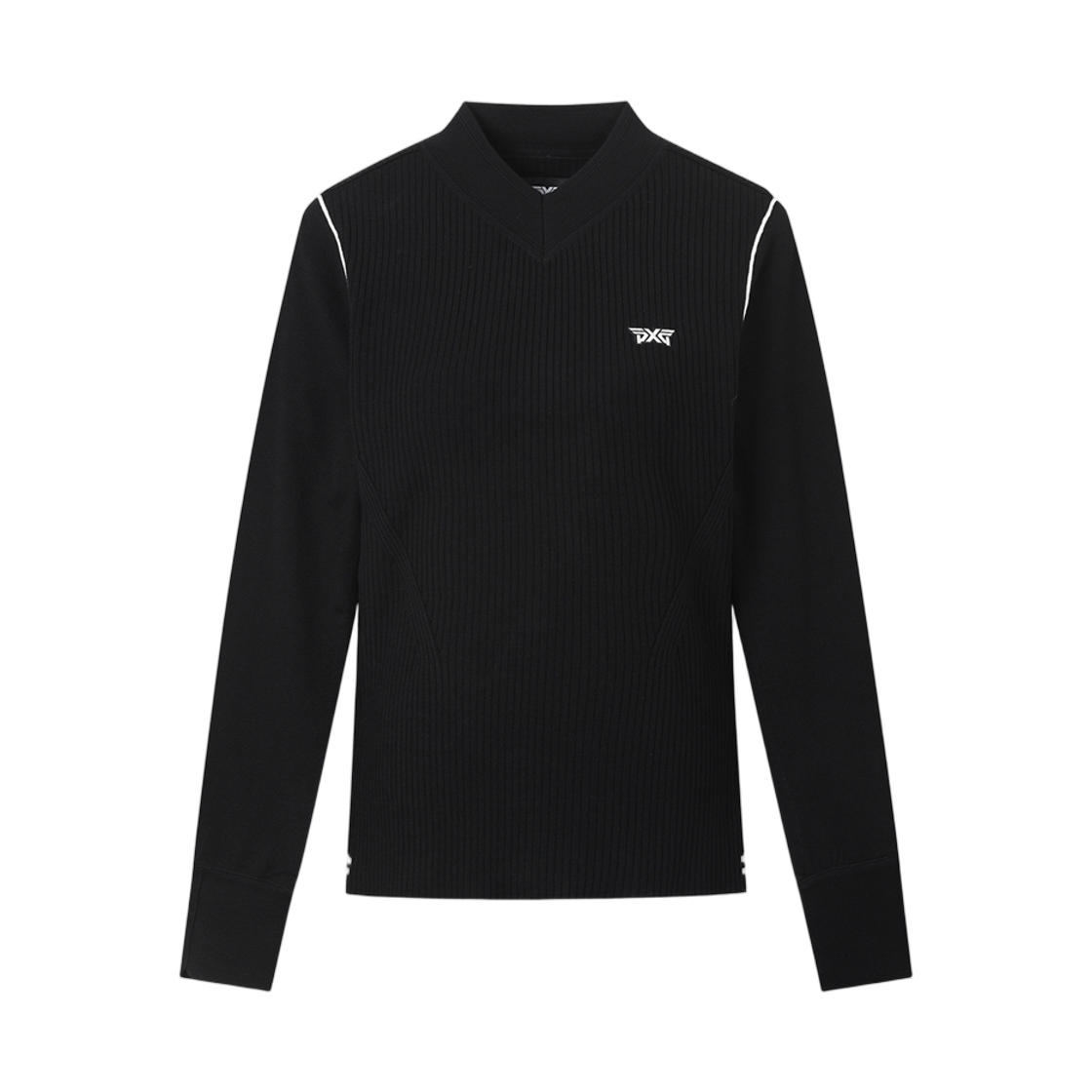(W) 피엑스지 하이 넥 스웨터 블랙((W) PXG High Neck Sweater Black)