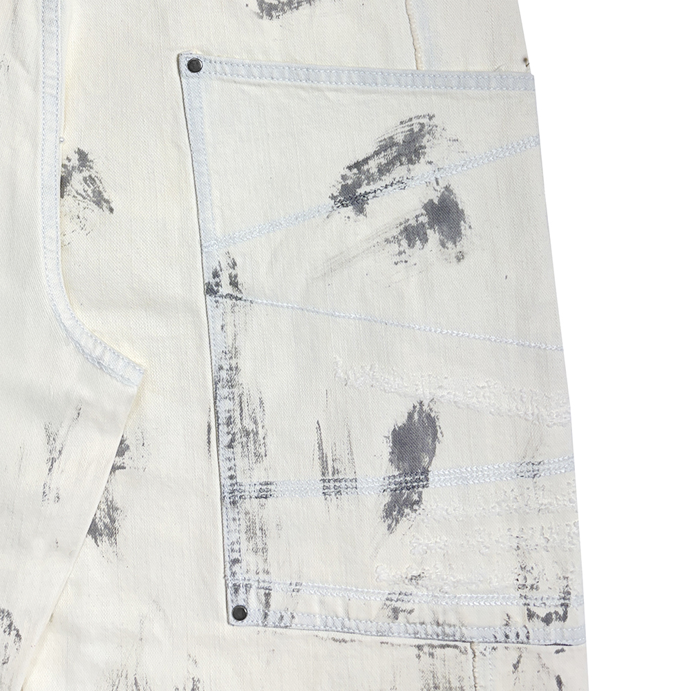 에러앤와이씨 엣치드 디스트레스드 데님 팬츠 화이트(ERROR NYC Etched Distressed Denim Pants White) - 5