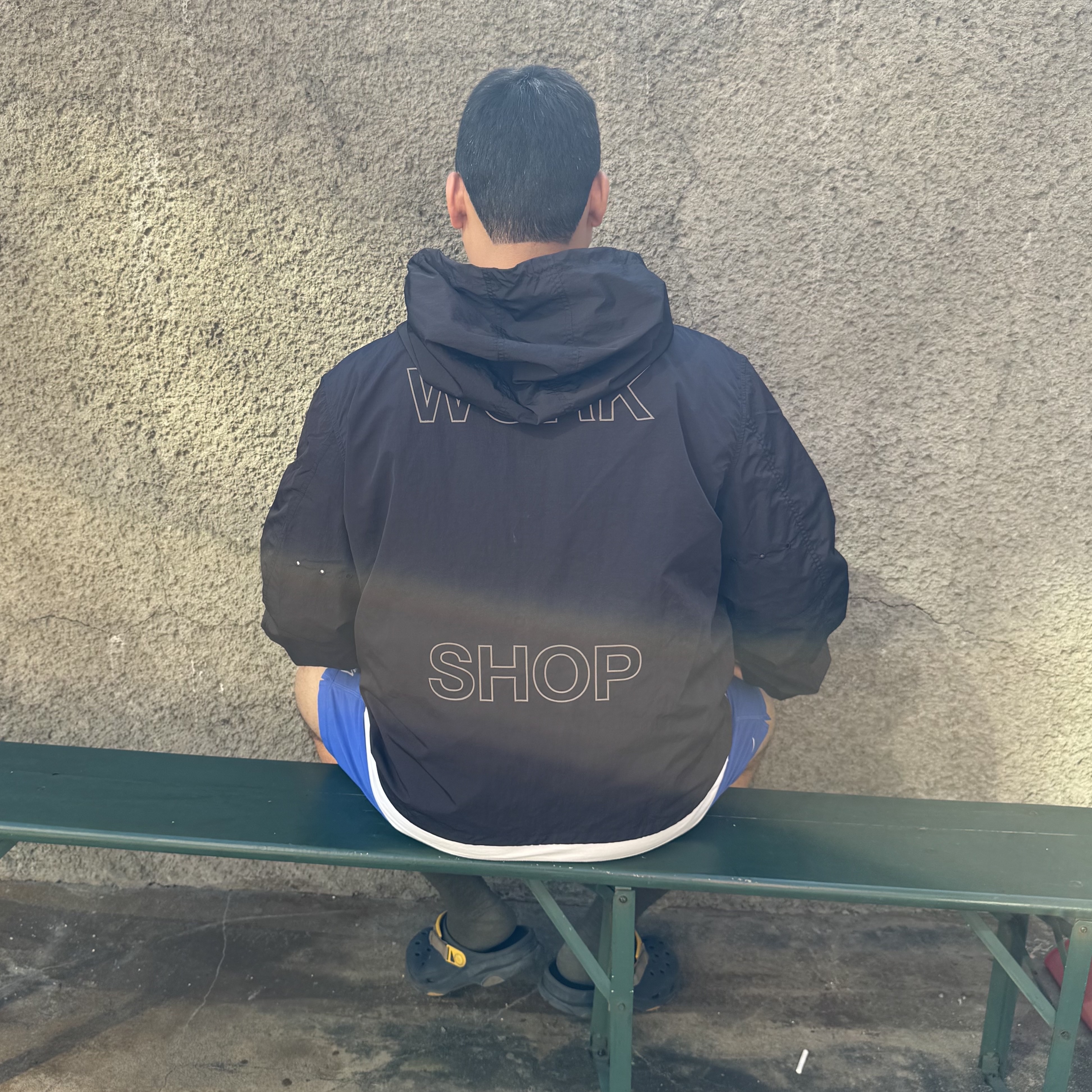 Our Legacy Work Shop Nylon Taffeta Running Jacket Black, Nike x Stussy Water Short Hyper Royal (FZ5761-405) 착용 스타일 - 1