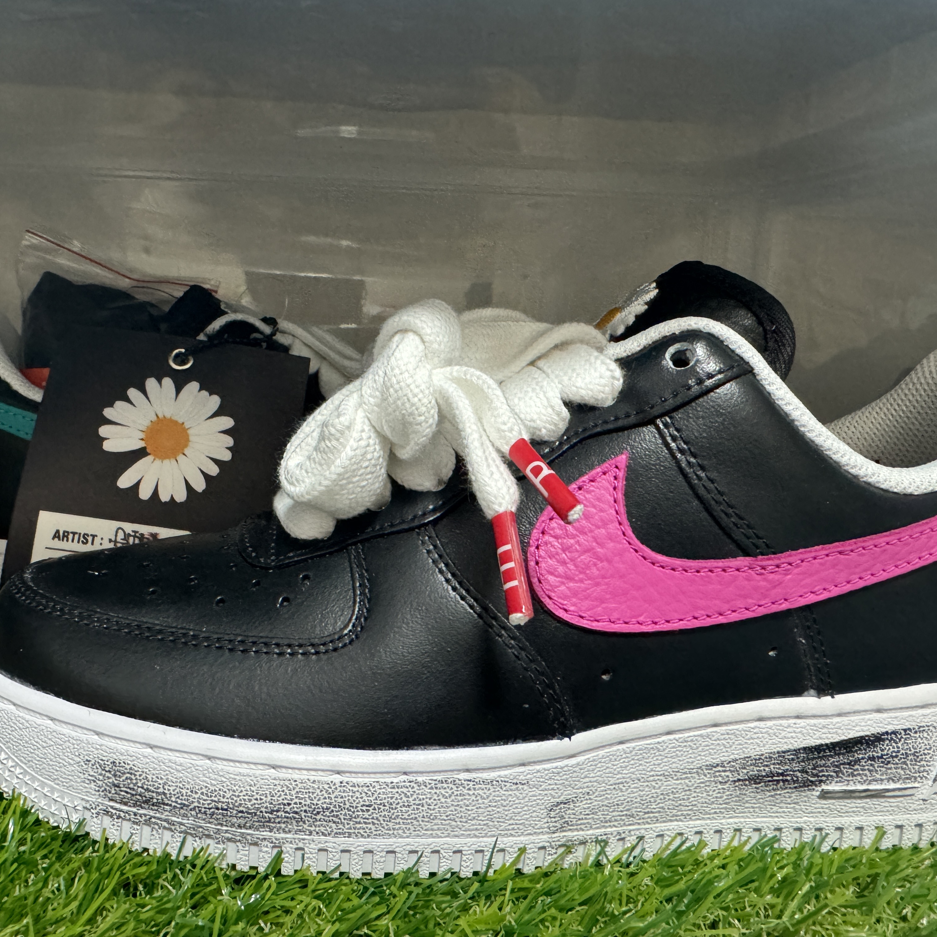 Nike x Peaceminusone Air Force 1 Low Para-Noise 3.0 Black and Multicolor 착용 스타일