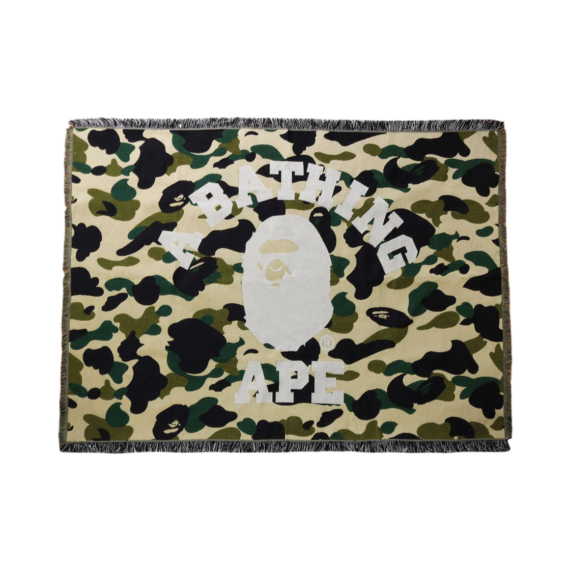 - BAPE 1st Camo Jacquard Blanket Yellow