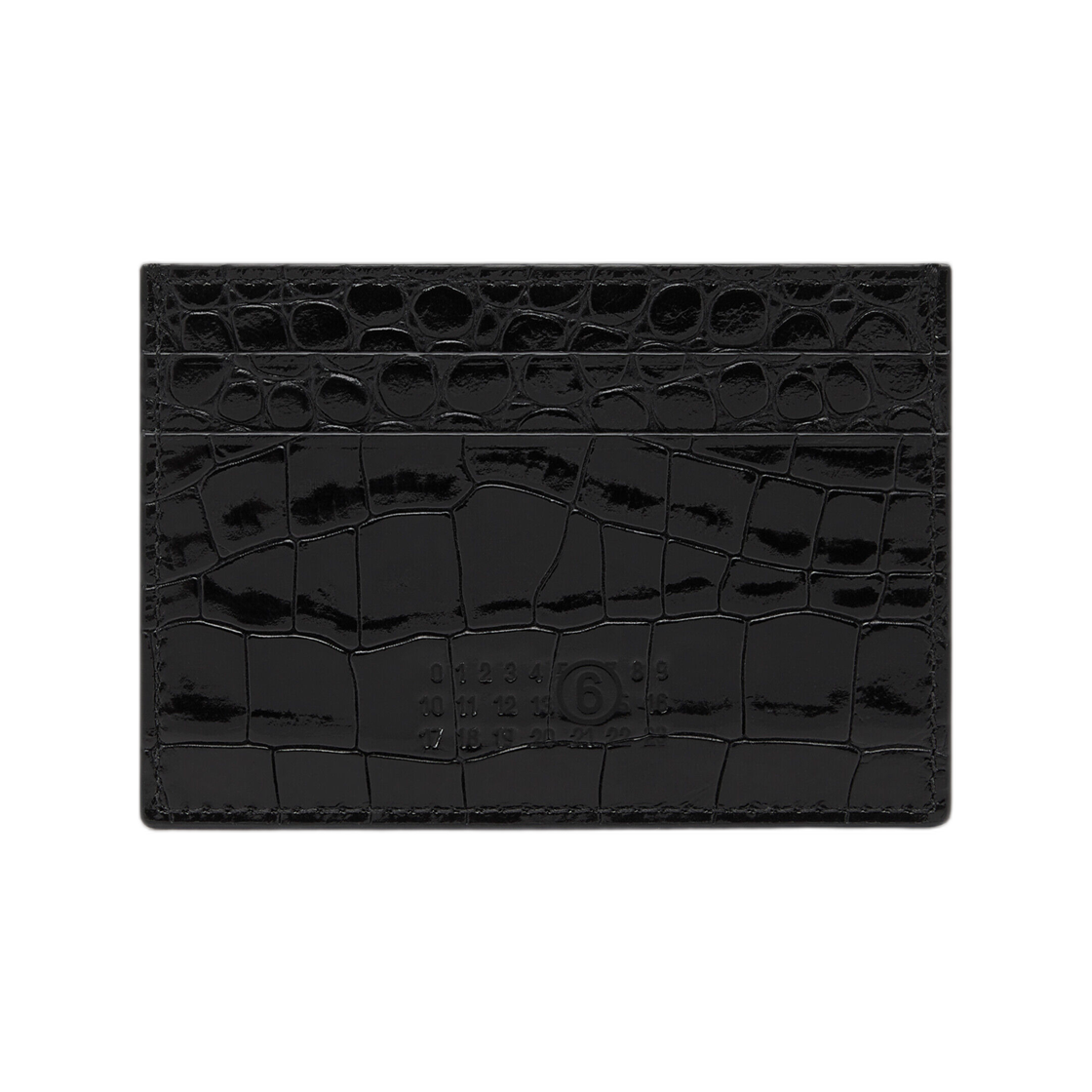 SA6UI0035P8650T8013 MM6 Maison Margiela Numeric Card Holder Black