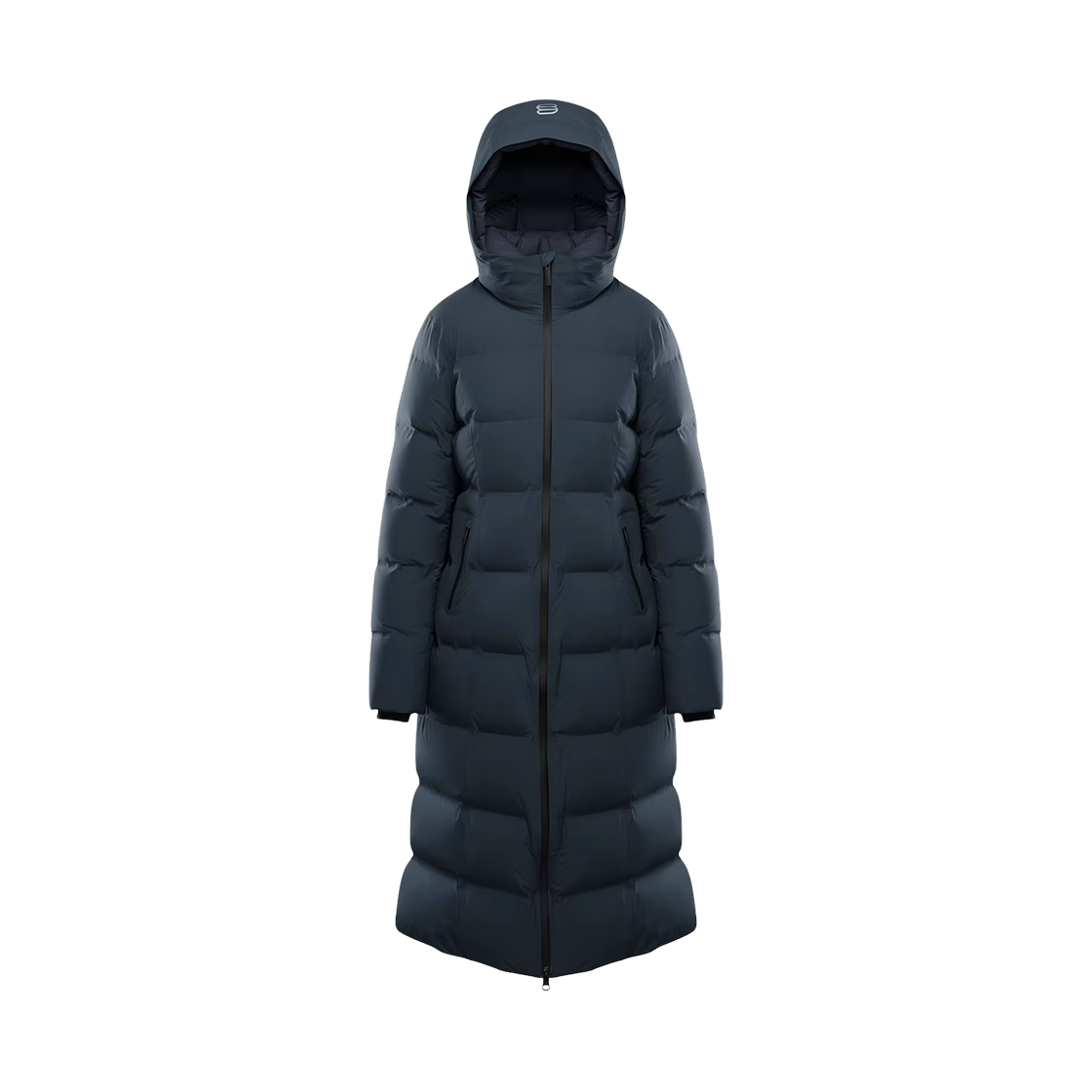 116847 (W) Aritzia The Supersnug Puff Long Rainstop Japanese Waterproof Slim Fit Premium Down Long Puffer Jacket Admiral