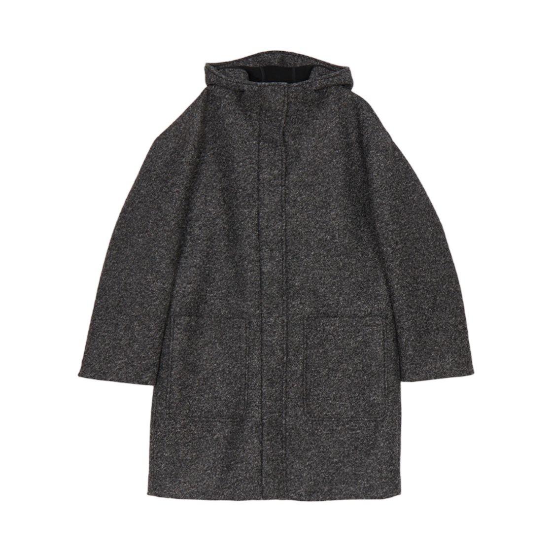 (W) 막스마라 탄탈로 후드 코트 블랙((W) Max Mara Hood Coat Black)