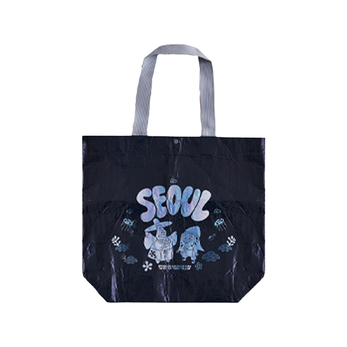 2025 댄꼼마 팝업 스폰지밥 스폰지밥 청색자개 리유저블백(2025 Dan,comma Pop Up SpongeBob SpongeBob Blue Jagae Reusable Bag) - 1