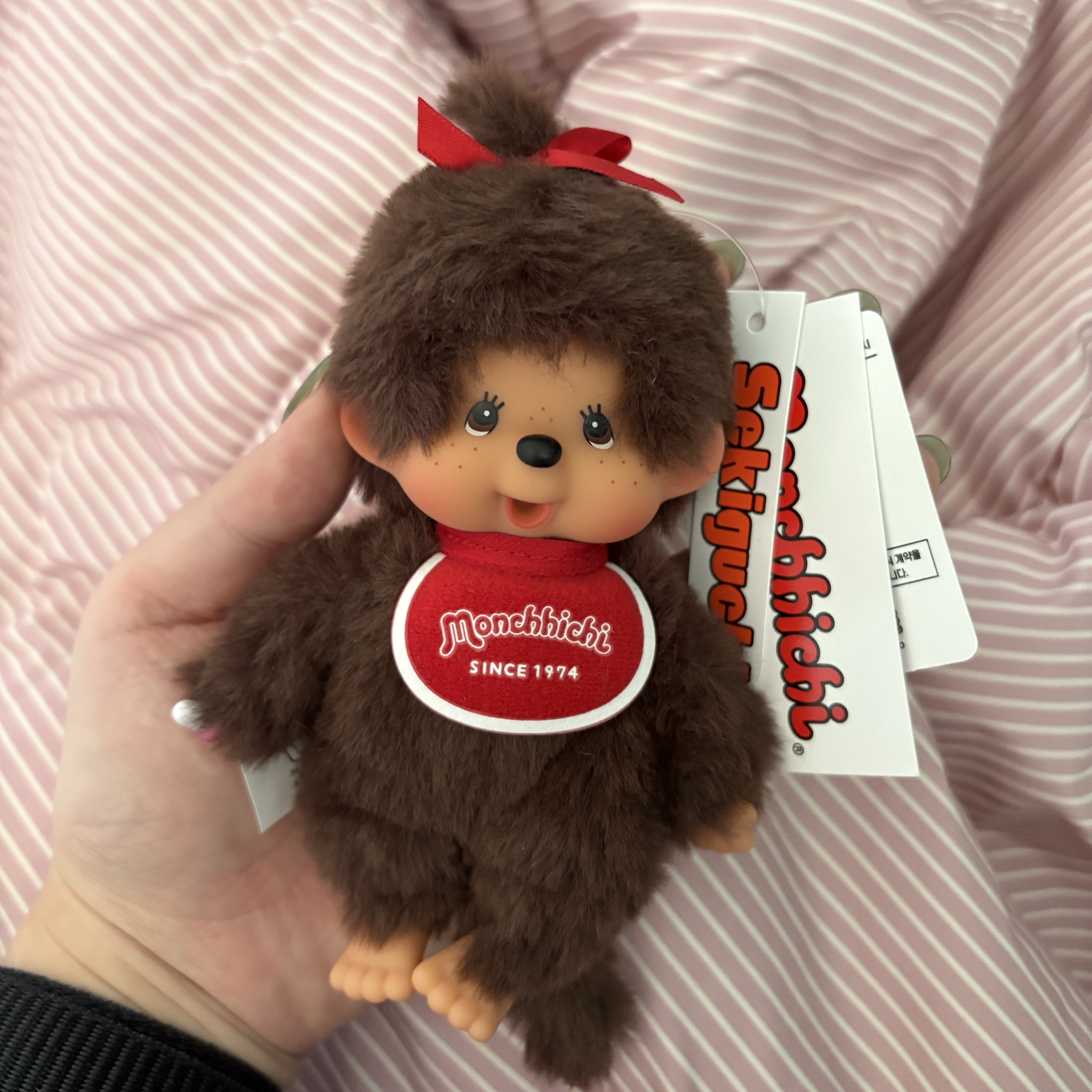 Monchhichi SS Keychain Girl 착용 스타일 - 1