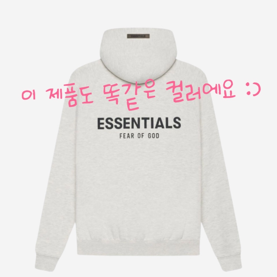 Essentials Pull-Over Hoodie Oatmeal - 21SS, Essentials The Core Collection Hoodie Light Oatmeal 착용 스타일