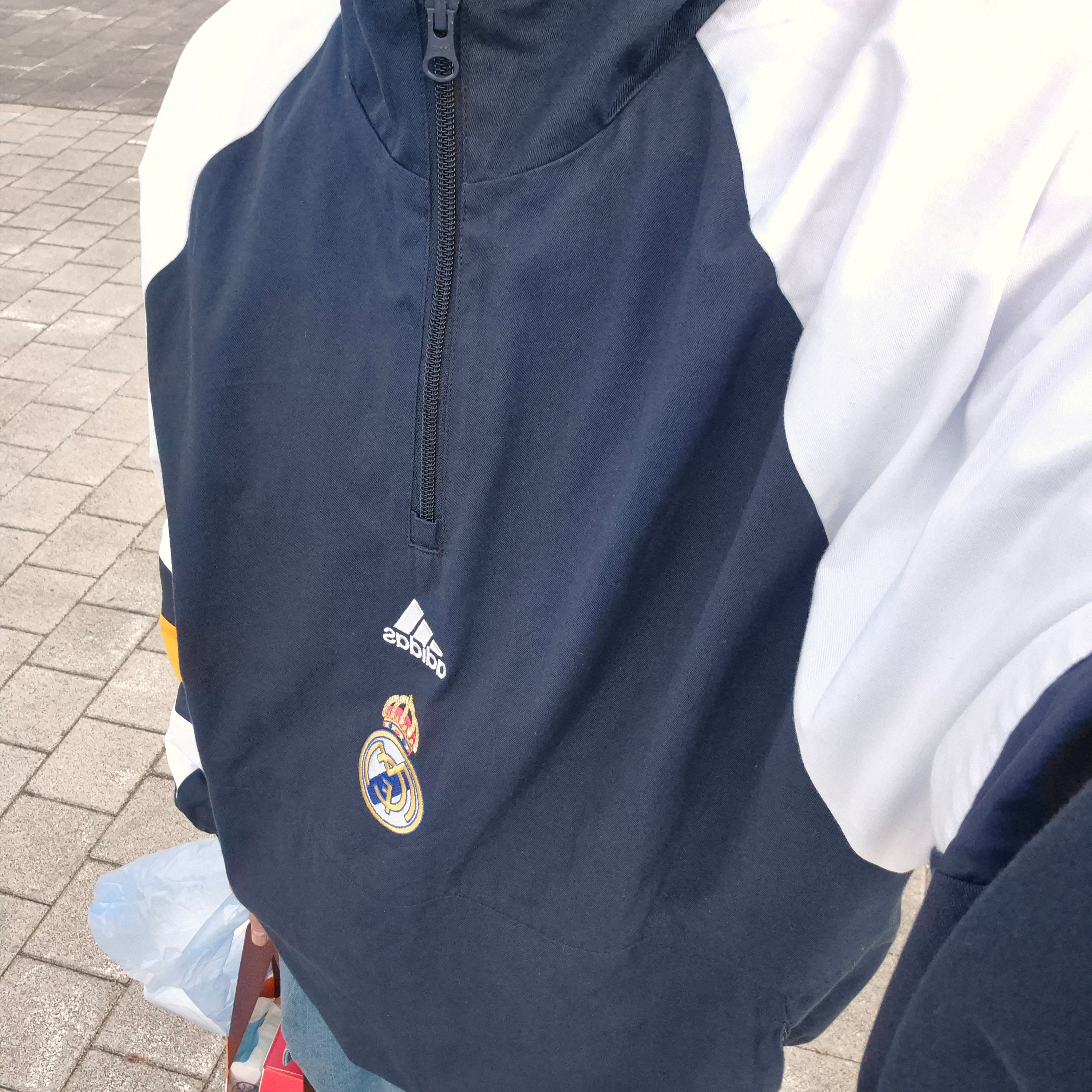 Adidas Real Madrid Icon Top Night Navy - US Sizing 착용 스타일