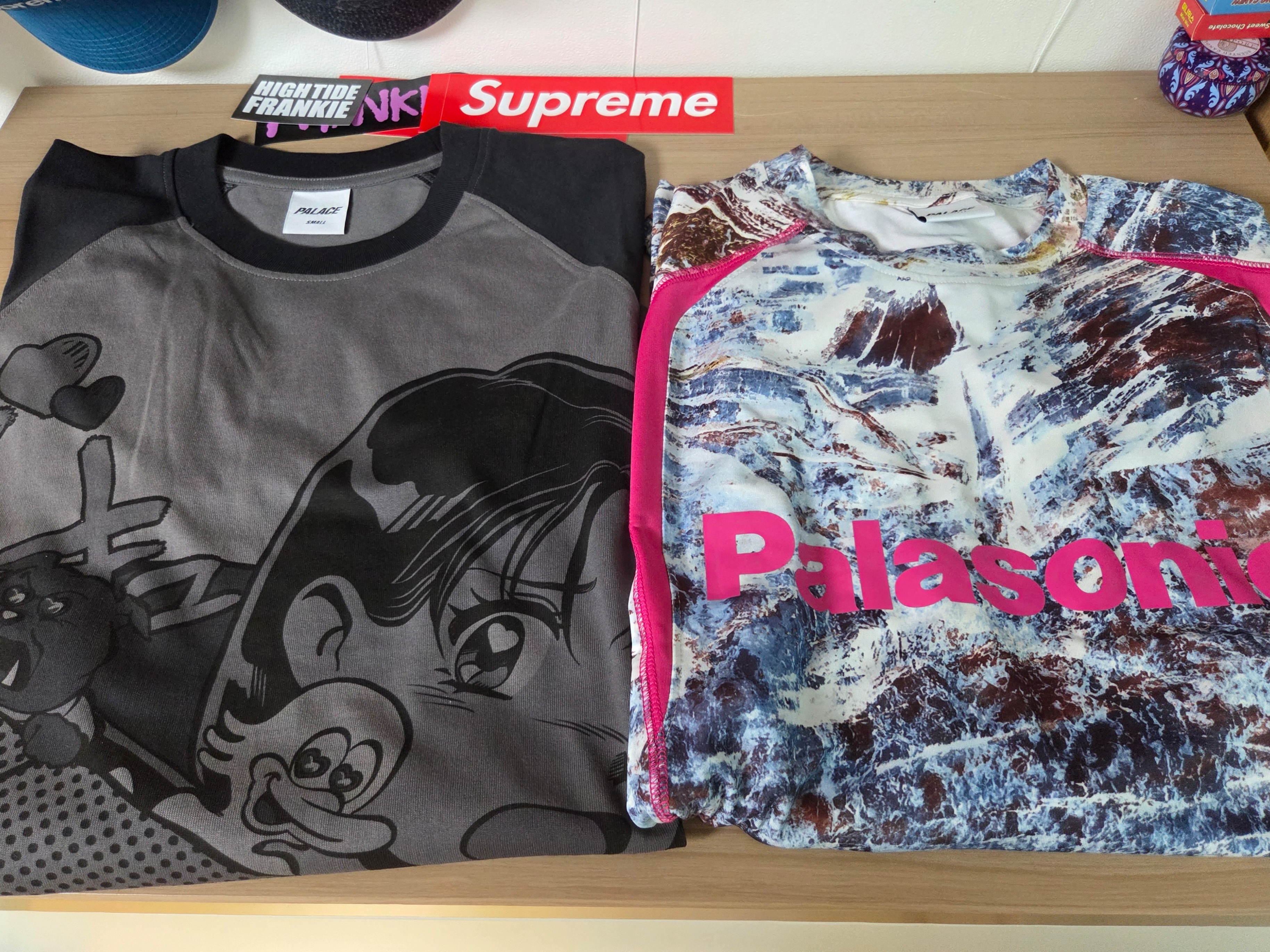 Palace Rear View Raglan Longsleeve Black Mono - 25FW, Palace Trail Runner 2.0 Longsleeve Realtree Aspect - 25FW 착용 스타일
