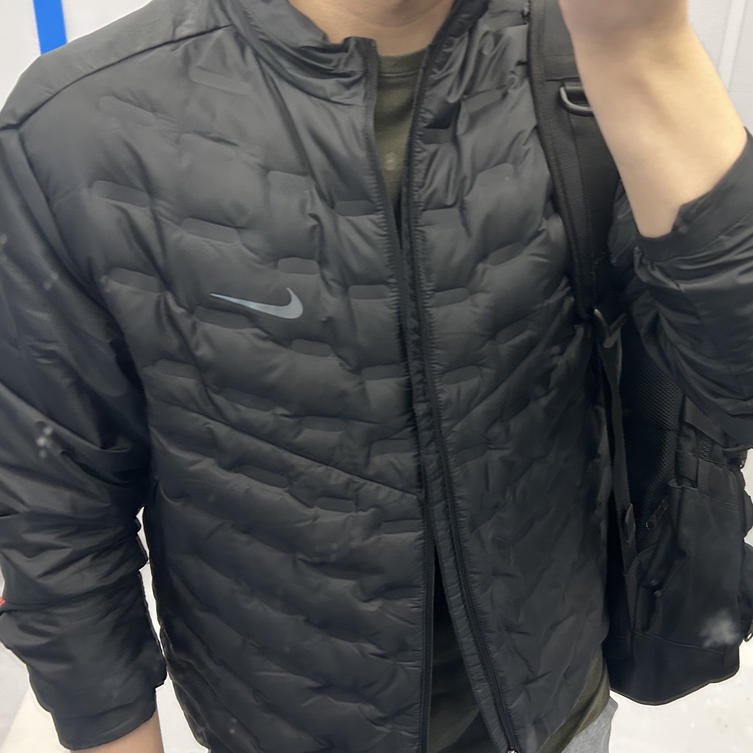 Nike Therma-Fit ADV Aeroloft Repel Down Running Jacket Black - Asia 착용 스타일