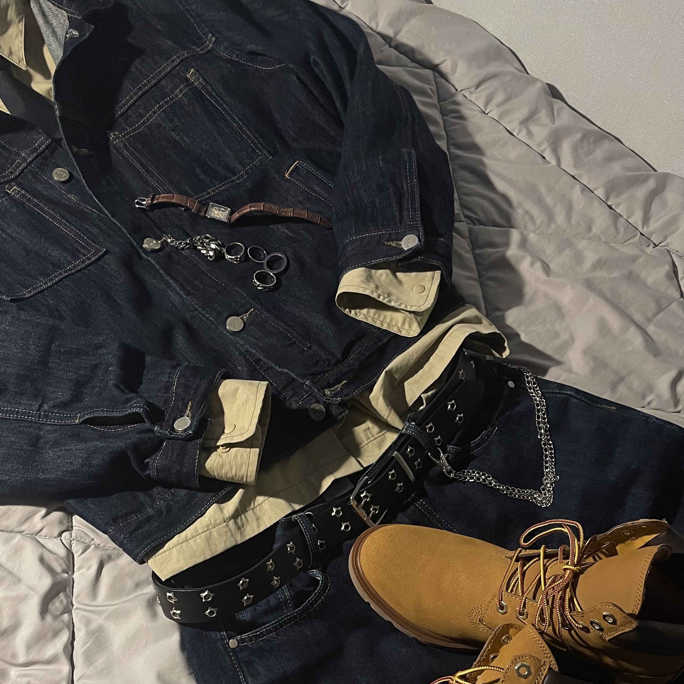 Timberland 6 Inch Laceup Basic Boots Wheat Brown - Wide, Casio LTP-V007L-9B 착용 스타일 - 1