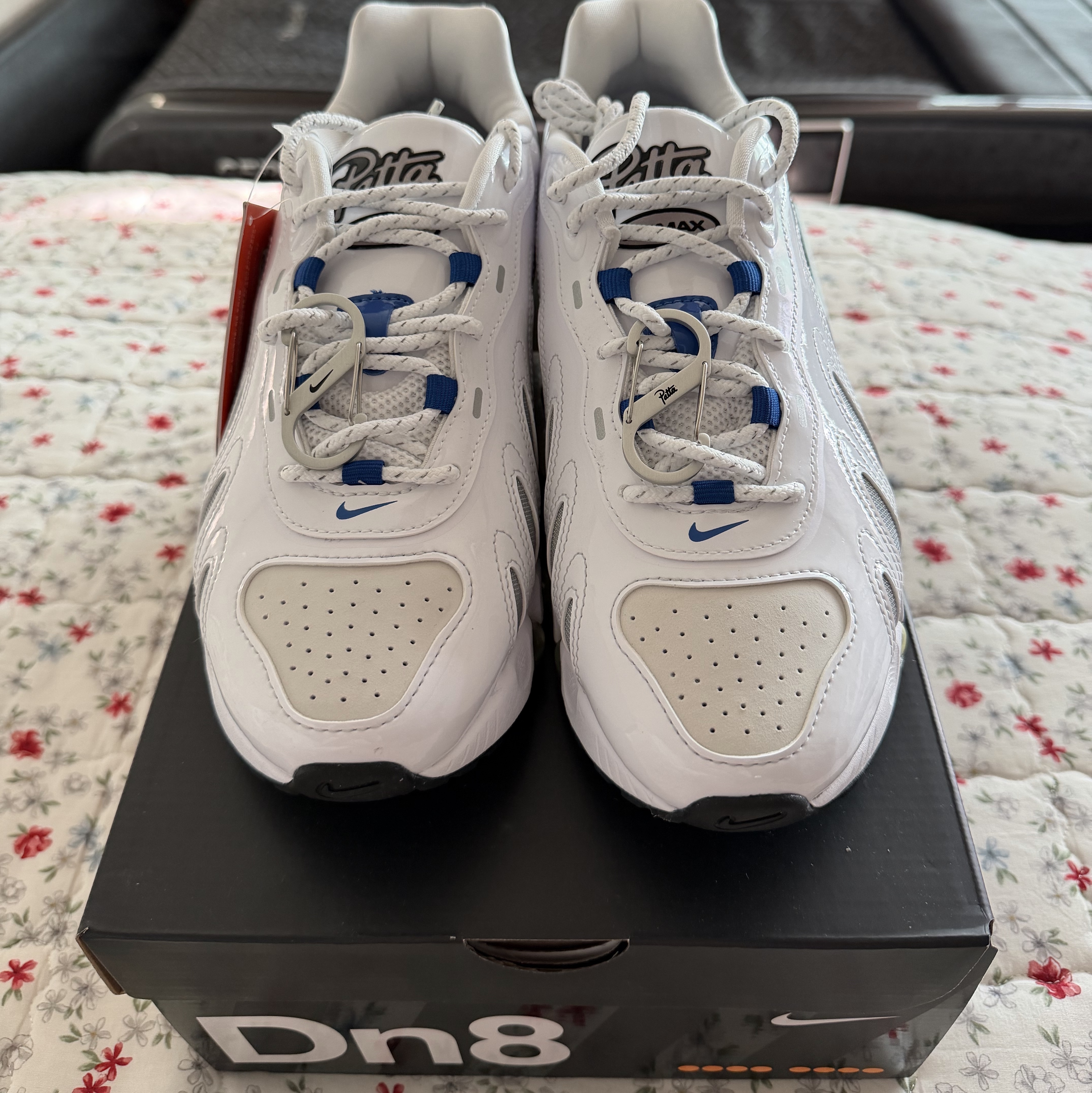 Nike x Patta Air Max Dn8 White Metallic Silver 착용 스타일 - 1