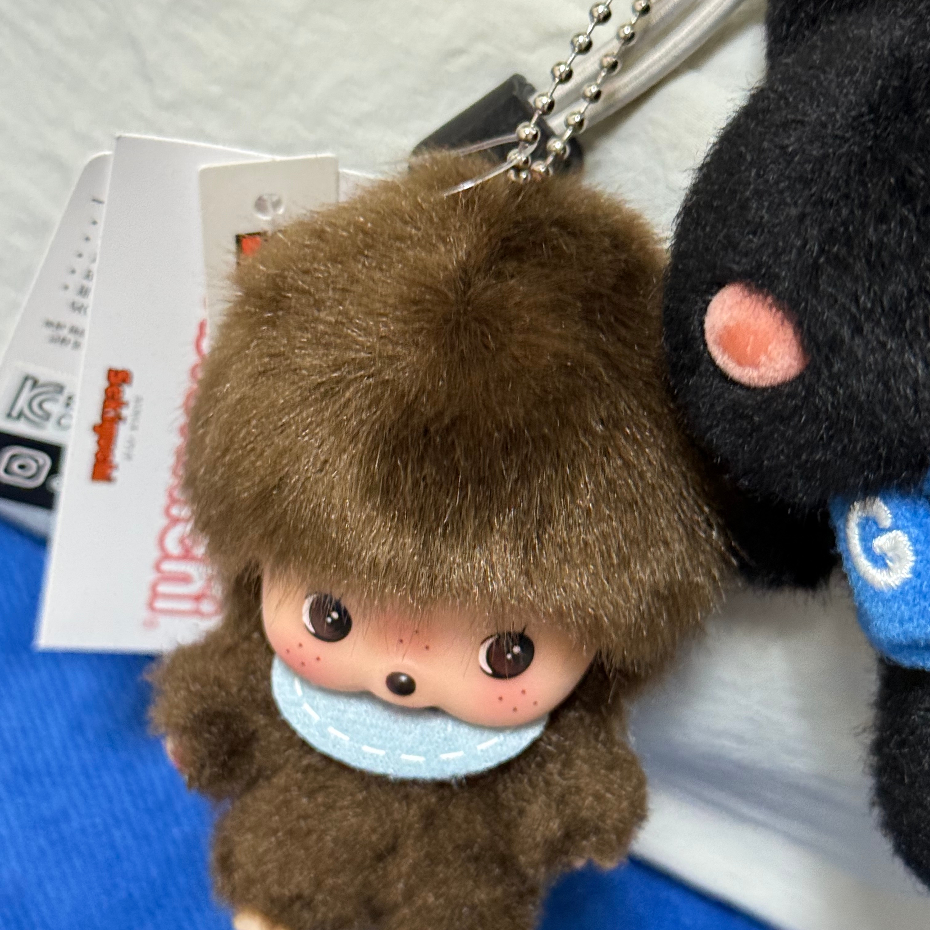 Monchhichi Big Head Bebichhichi SS Keychain Boy 착용 스타일 - 3