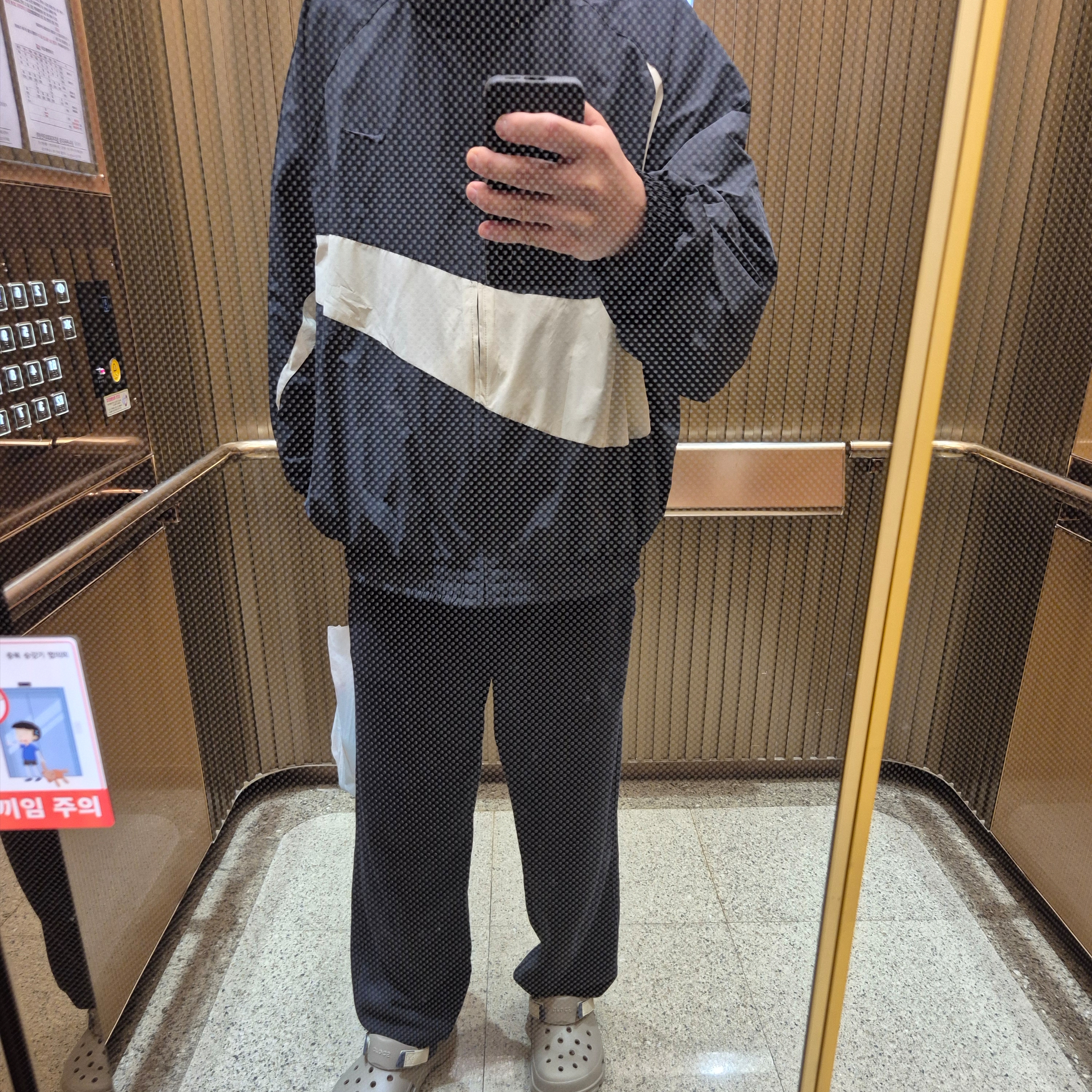 Nike Swoosh Woven Jacket Black Coconut Milk - Asia 착용 스타일