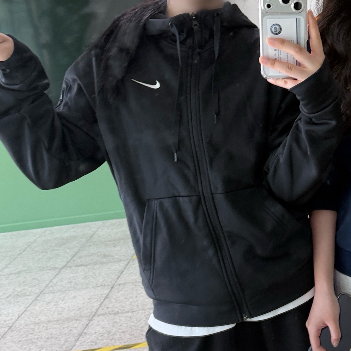 Nike Therma-Fit Full Zip Fitness Hoodie Black - Asia 착용 스타일