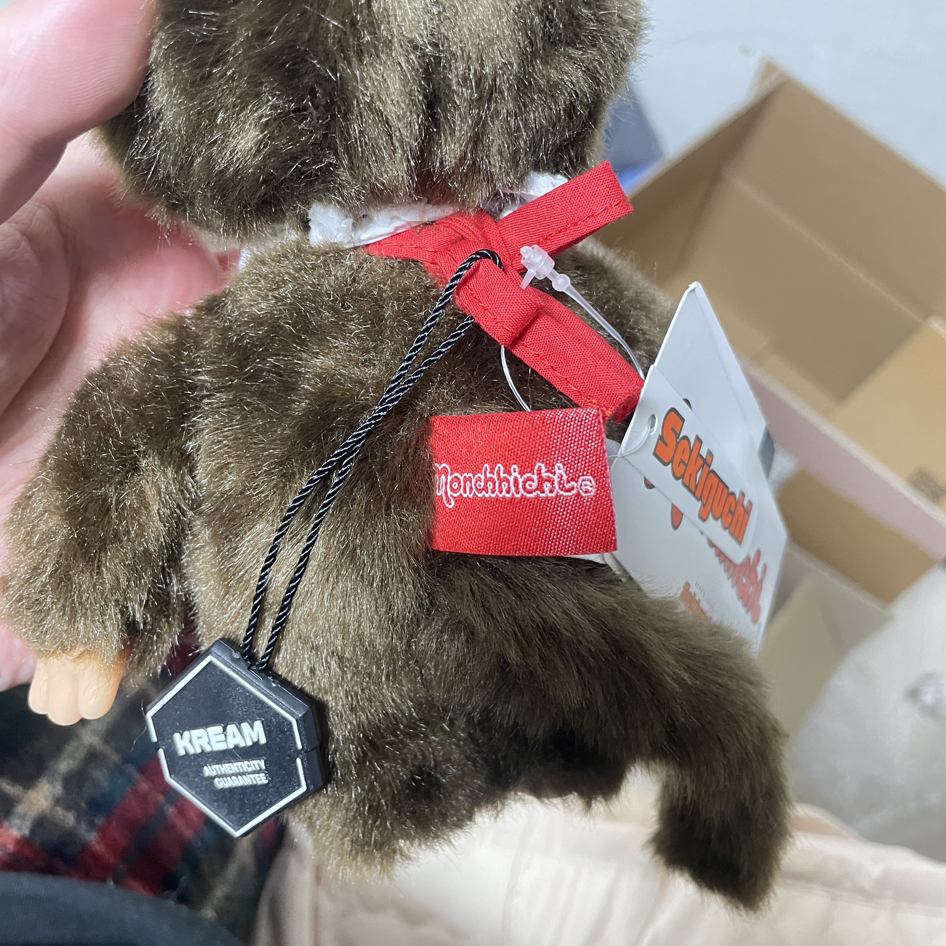 Monchhichi Premium Standard Twin Tail S Girl Brown 착용 스타일 - 4