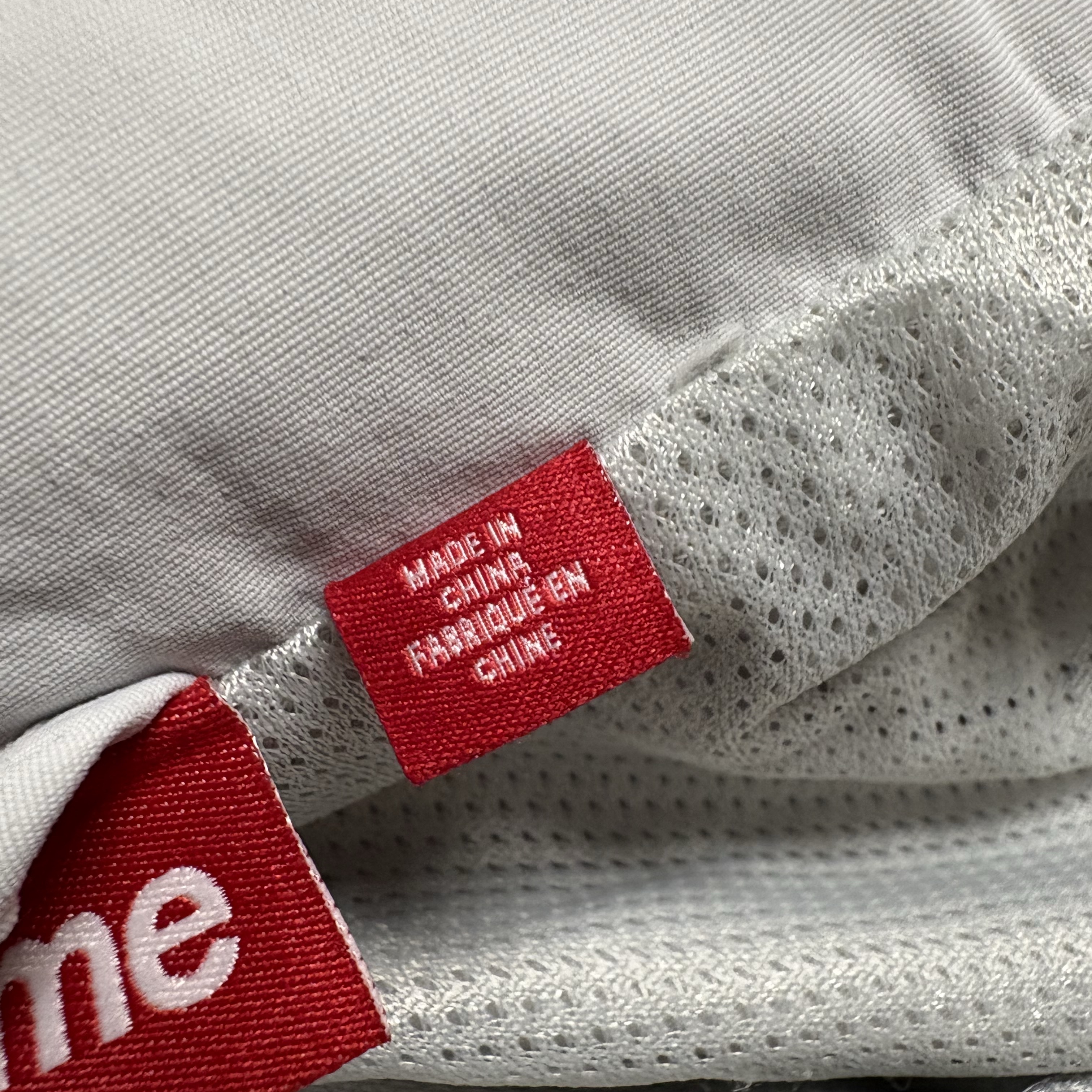 Supreme Spellout Embroidered Track Jacket Grey - 24FW 착용 스타일 - 2