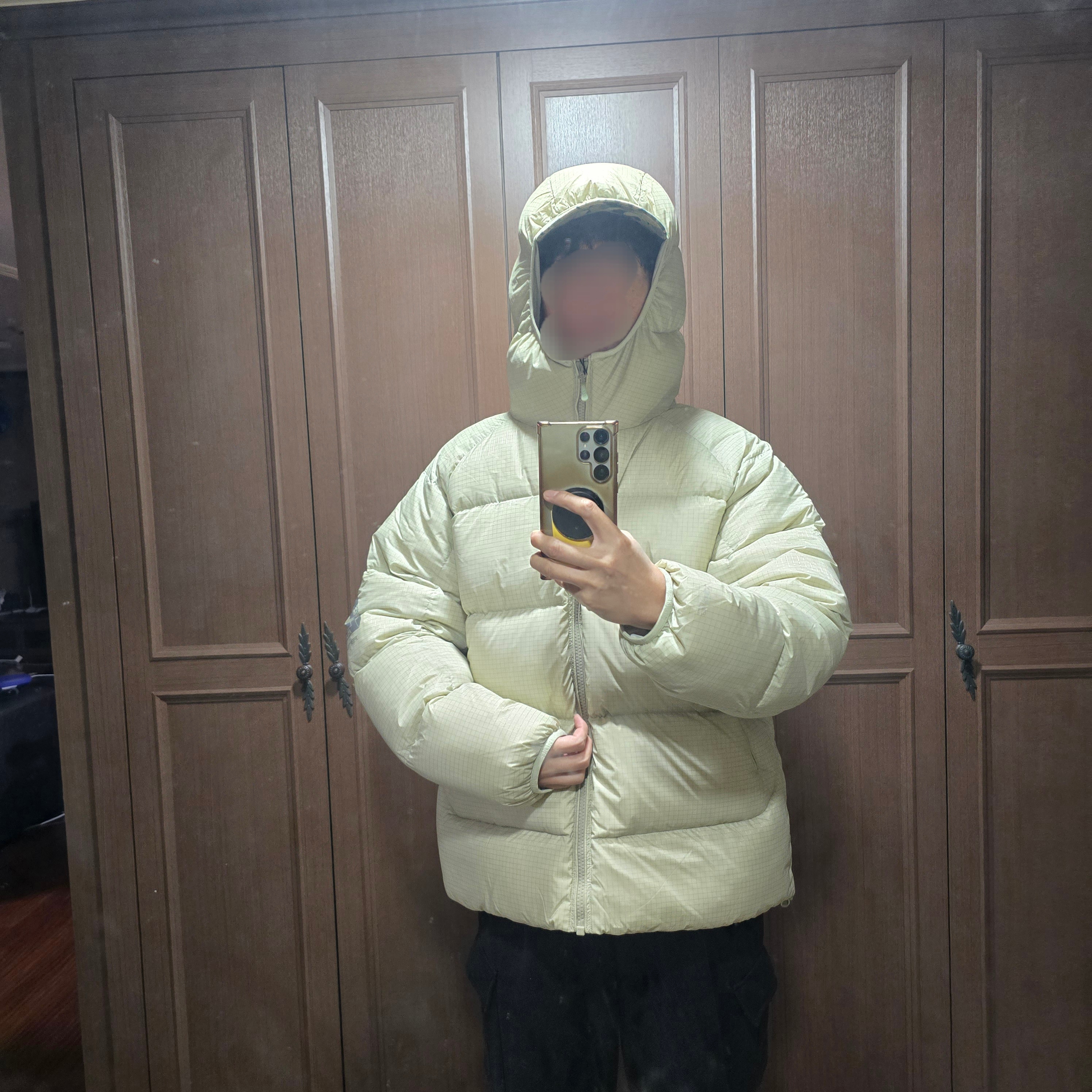 Palace Pertex Quantum RS Puffa Grey - 25FW 착용 스타일 - 2